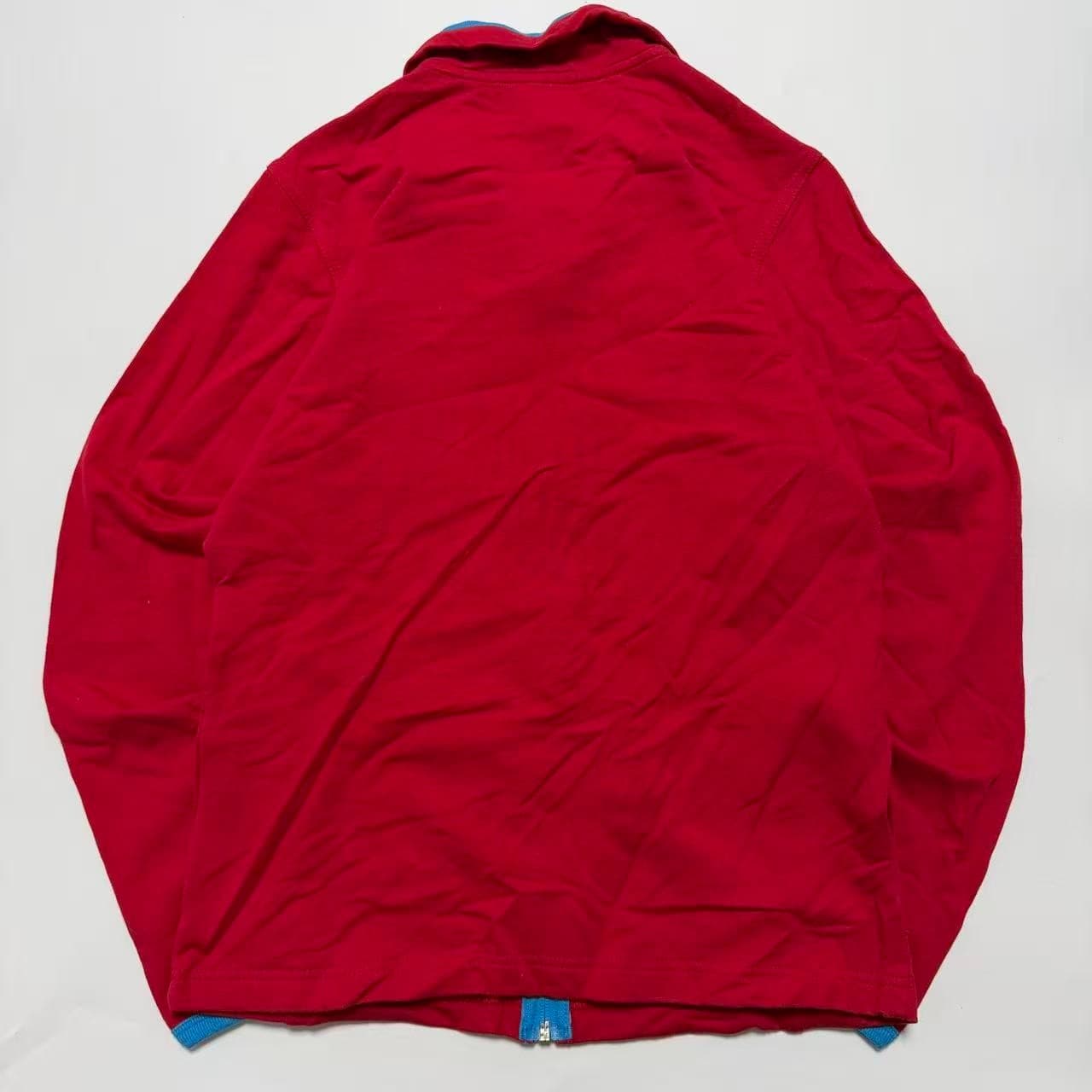 Lacoste Red Full-Zip Track Jacket With Blue Trim — photo 2 of 7