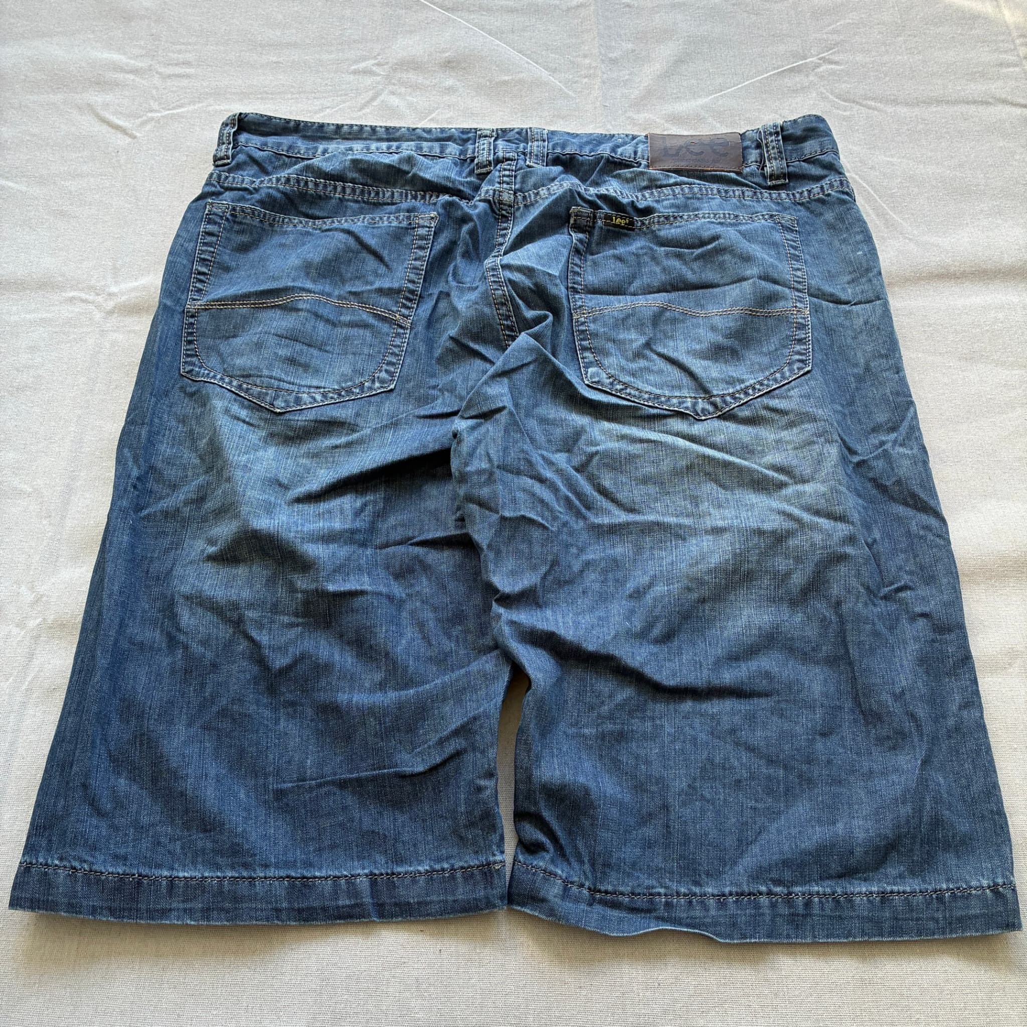 Lee Denim Shorts Blue Baggy Vintage 2000s Release Size 100 — photo 4 of 6
