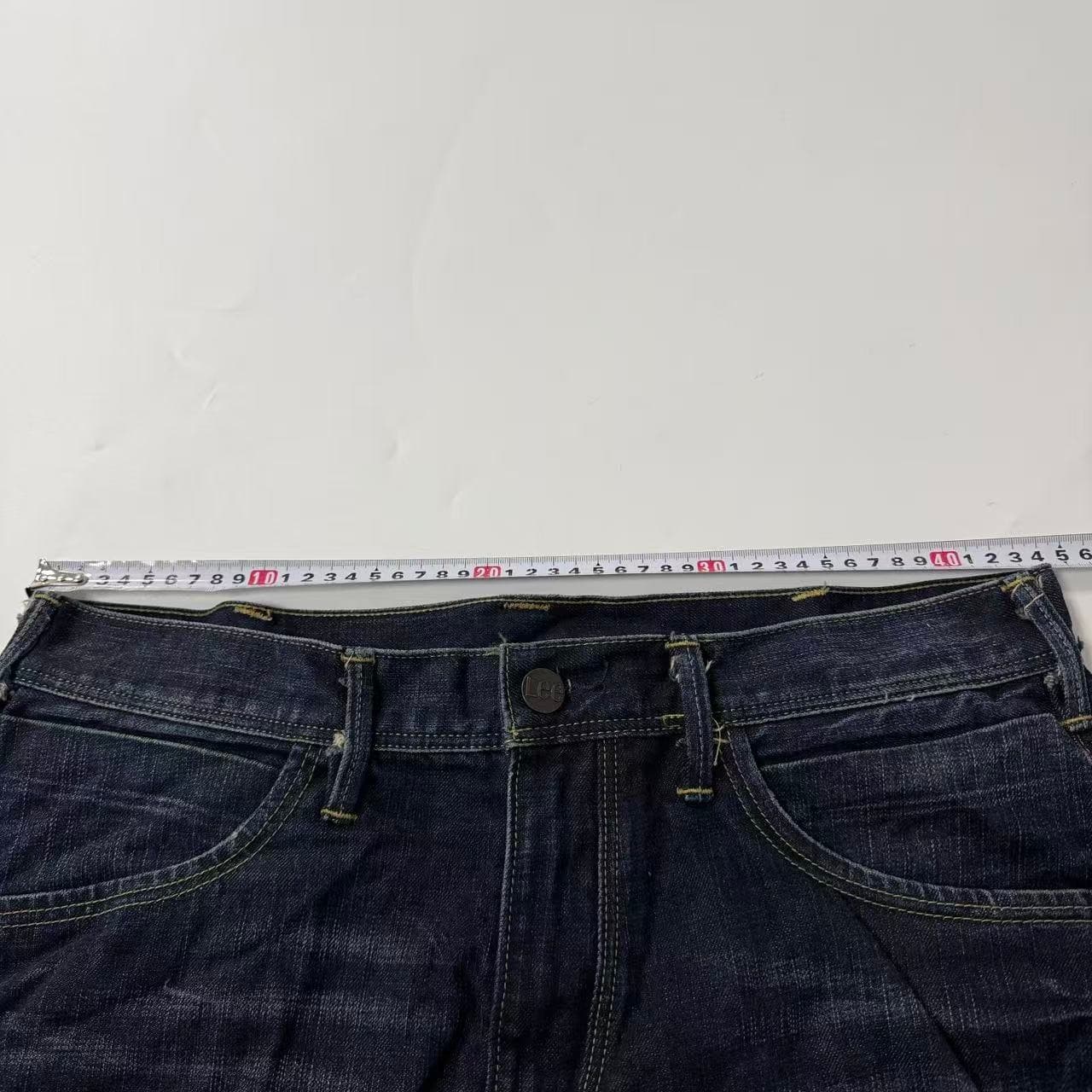 Lee Men's Dark Wash Distressed Regular Fit Jeans — photo 2 of 10