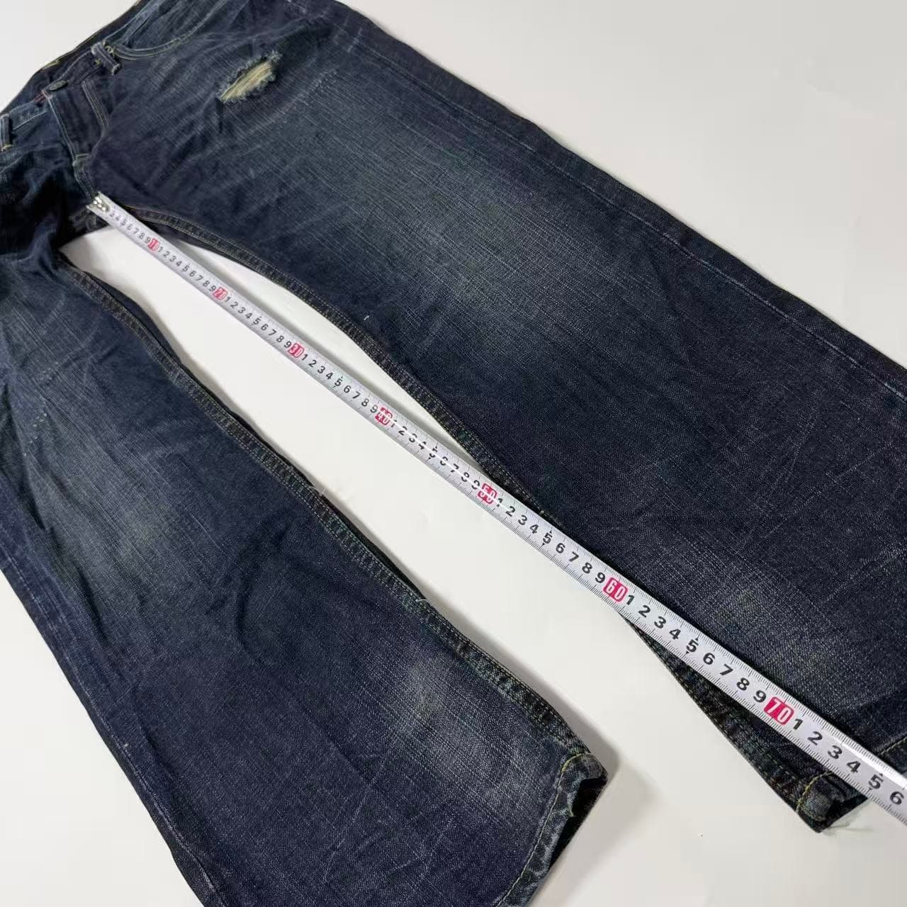 Lee Men's Dark Wash Distressed Regular Fit Jeans — photo 5 of 10