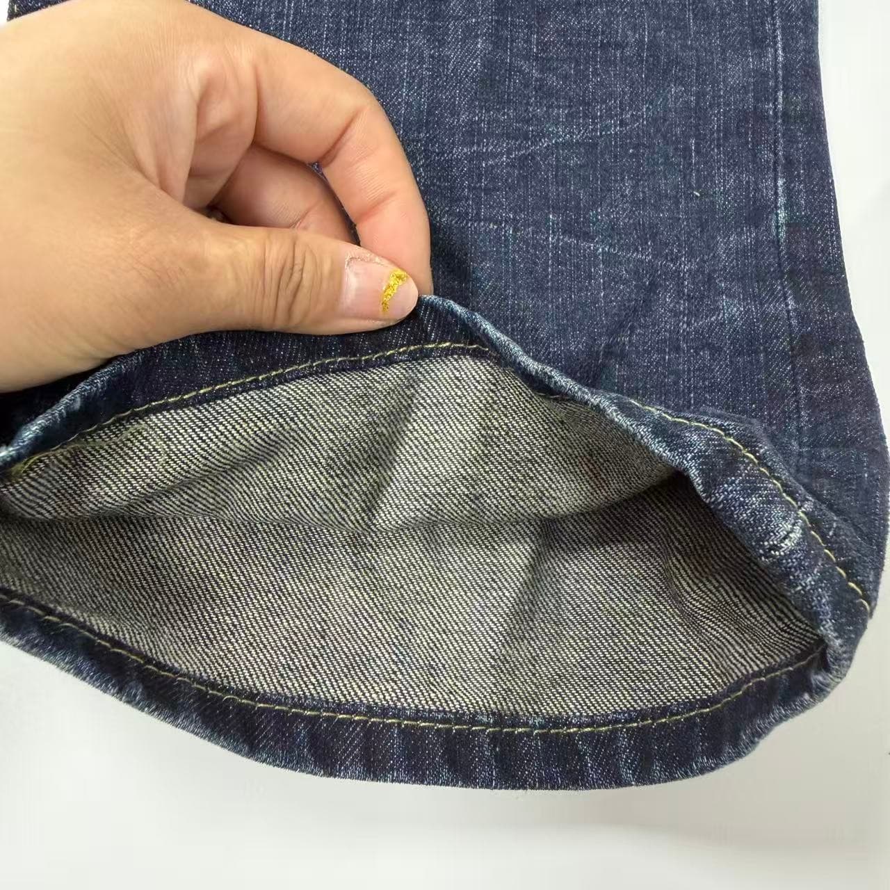 Lee Men's Dark Wash Distressed Regular Fit Jeans — photo 8 of 10