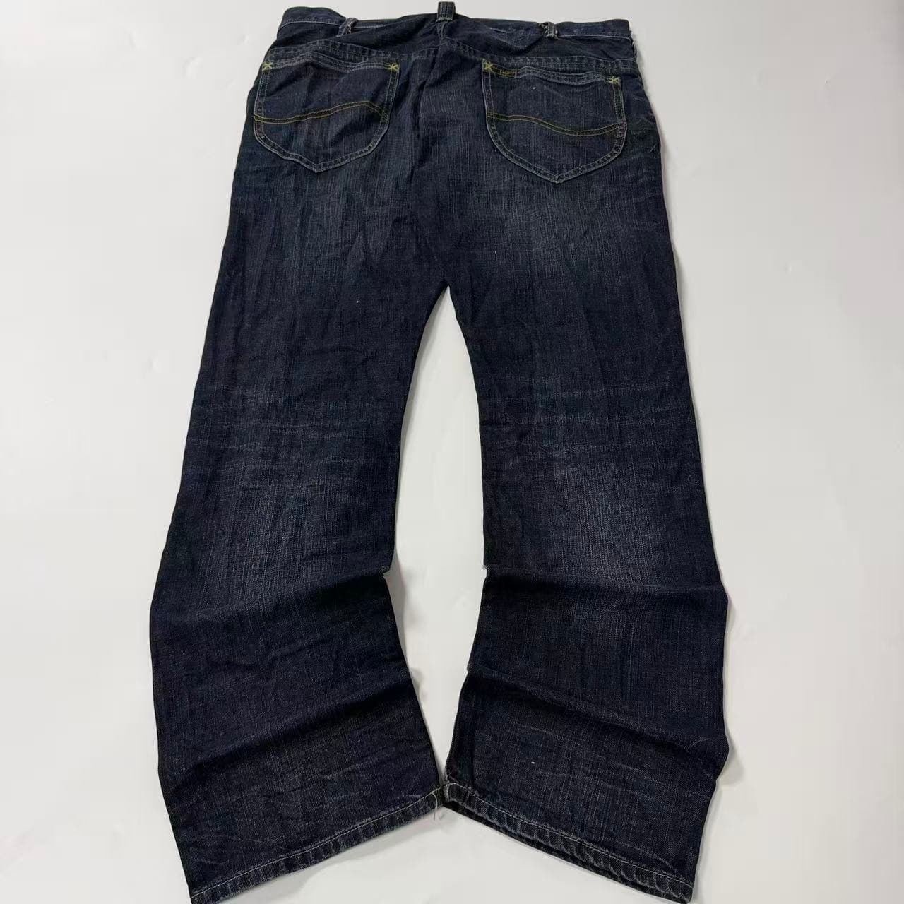 Lee Men's Dark Wash Distressed Regular Fit Jeans — photo 10 of 10
