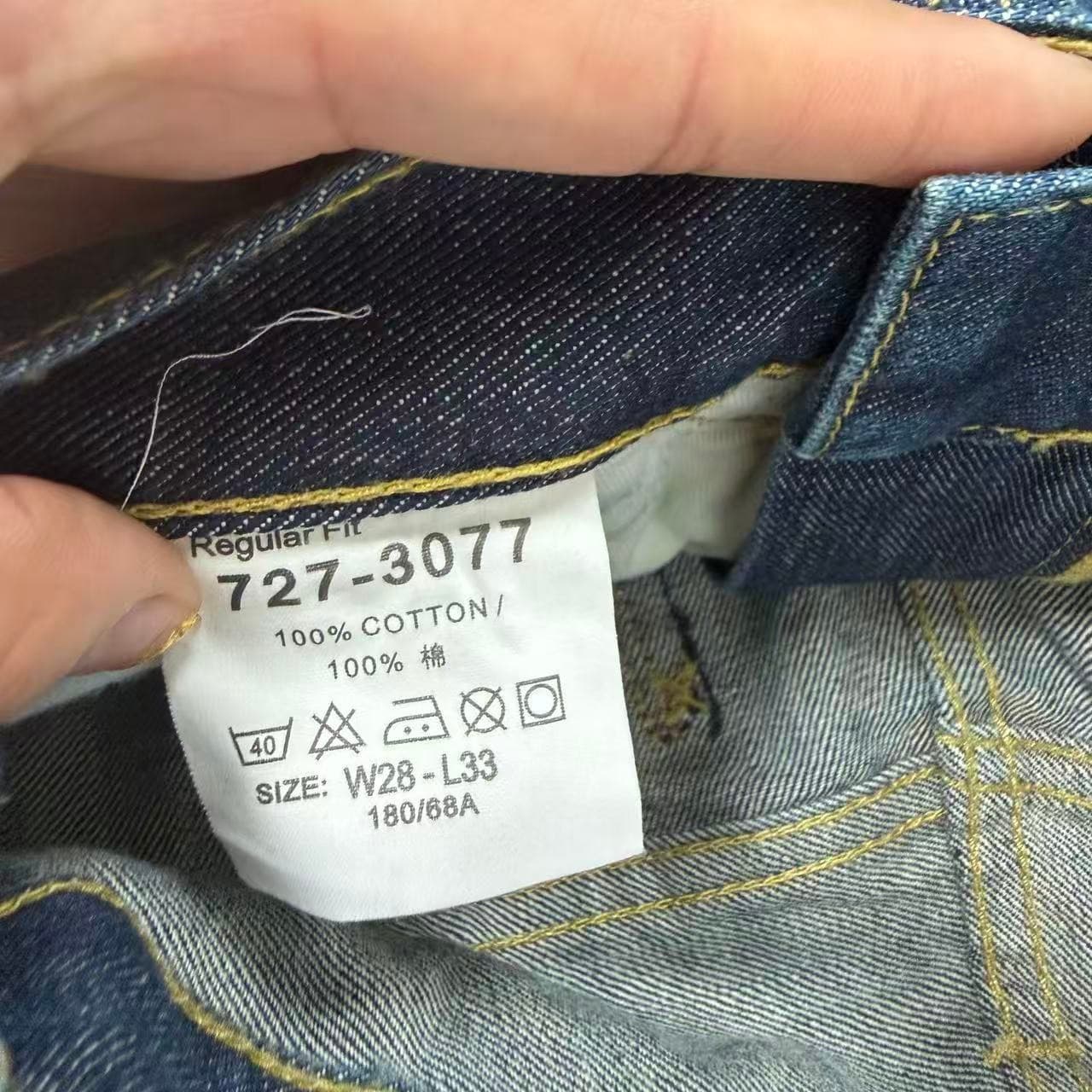 Lee Men's Regular Fit Dark Wash Denim Jeans W28 L33 — photo 5 of 10