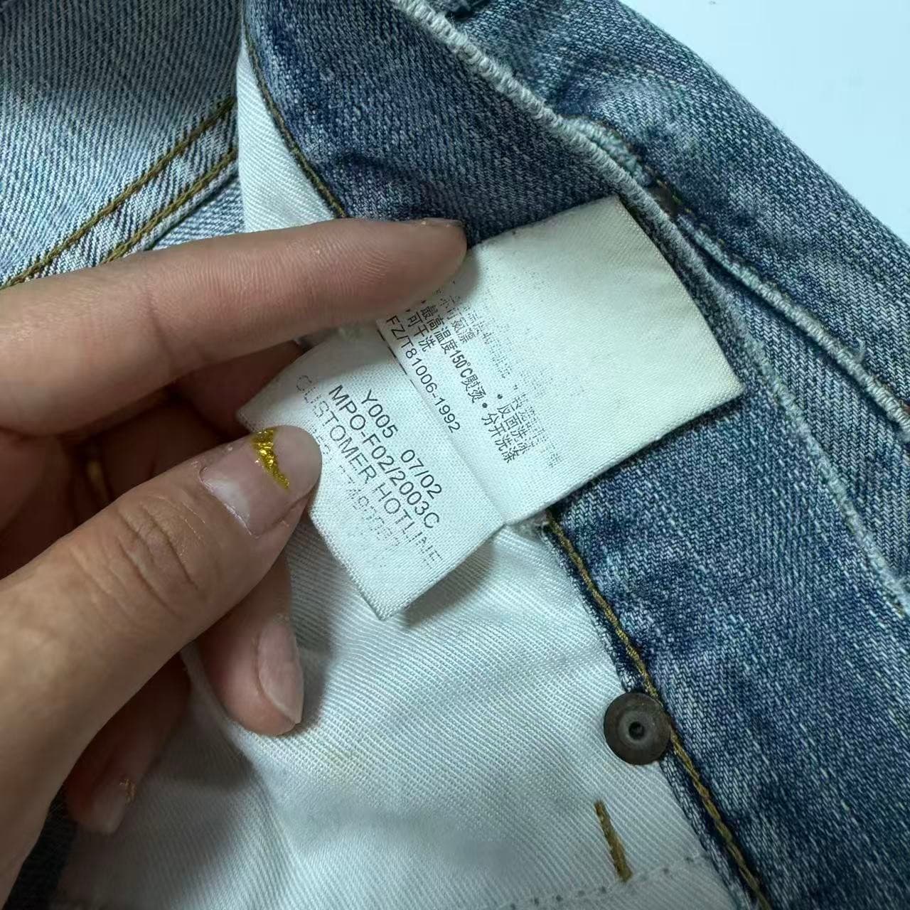 Lee Riders Men's Blue Distressed Denim Jeans — photo 3 of 11
