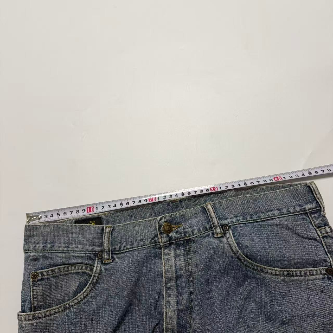 Lee Riders Men's Blue Distressed Denim Jeans — photo 4 of 11