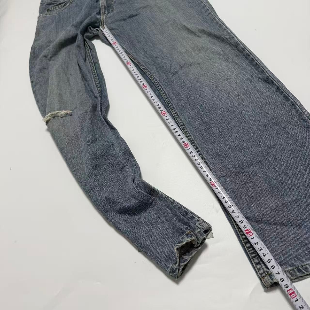 Lee Riders Men's Blue Distressed Denim Jeans — photo 5 of 11