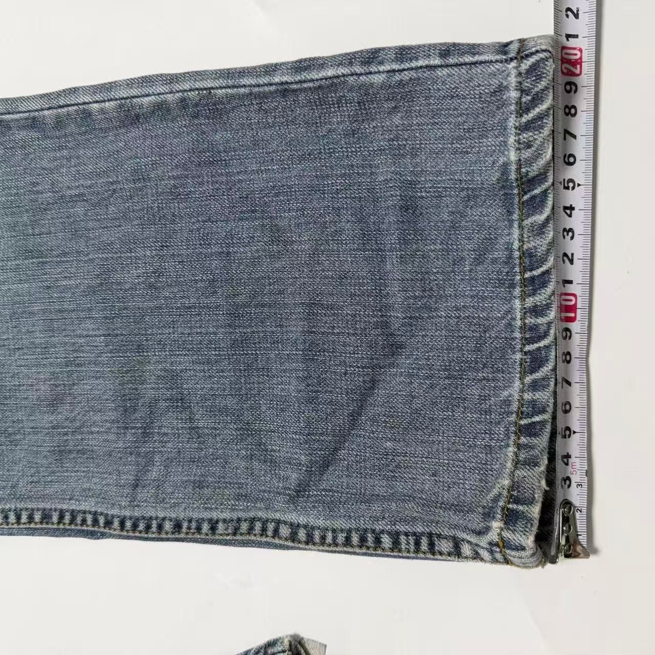 Lee Riders Men's Blue Distressed Denim Jeans — photo 7 of 11