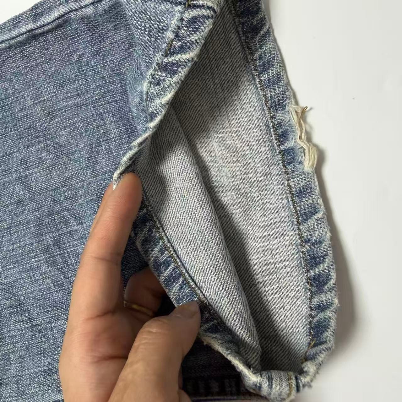 Lee Riders Men's Blue Distressed Denim Jeans — photo 8 of 11