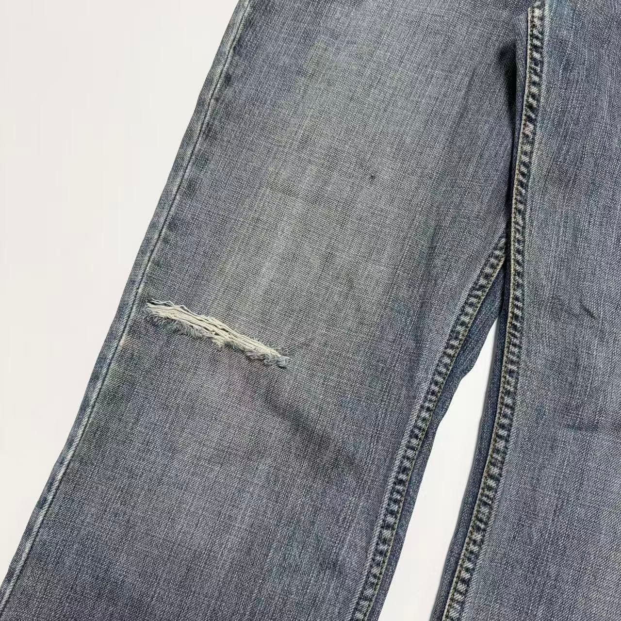 Lee Riders Men's Blue Distressed Denim Jeans — photo 9 of 11