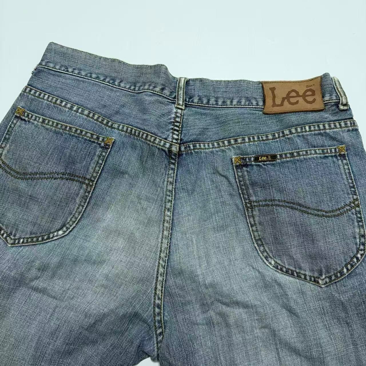 Lee Riders Men's Blue Distressed Denim Jeans — photo 10 of 11