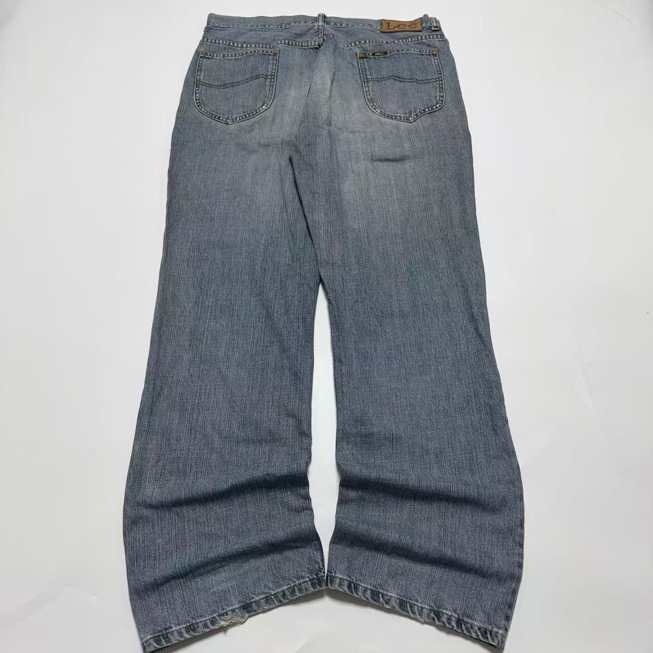 Lee Riders Men's Blue Distressed Denim Jeans — photo 11 of 11