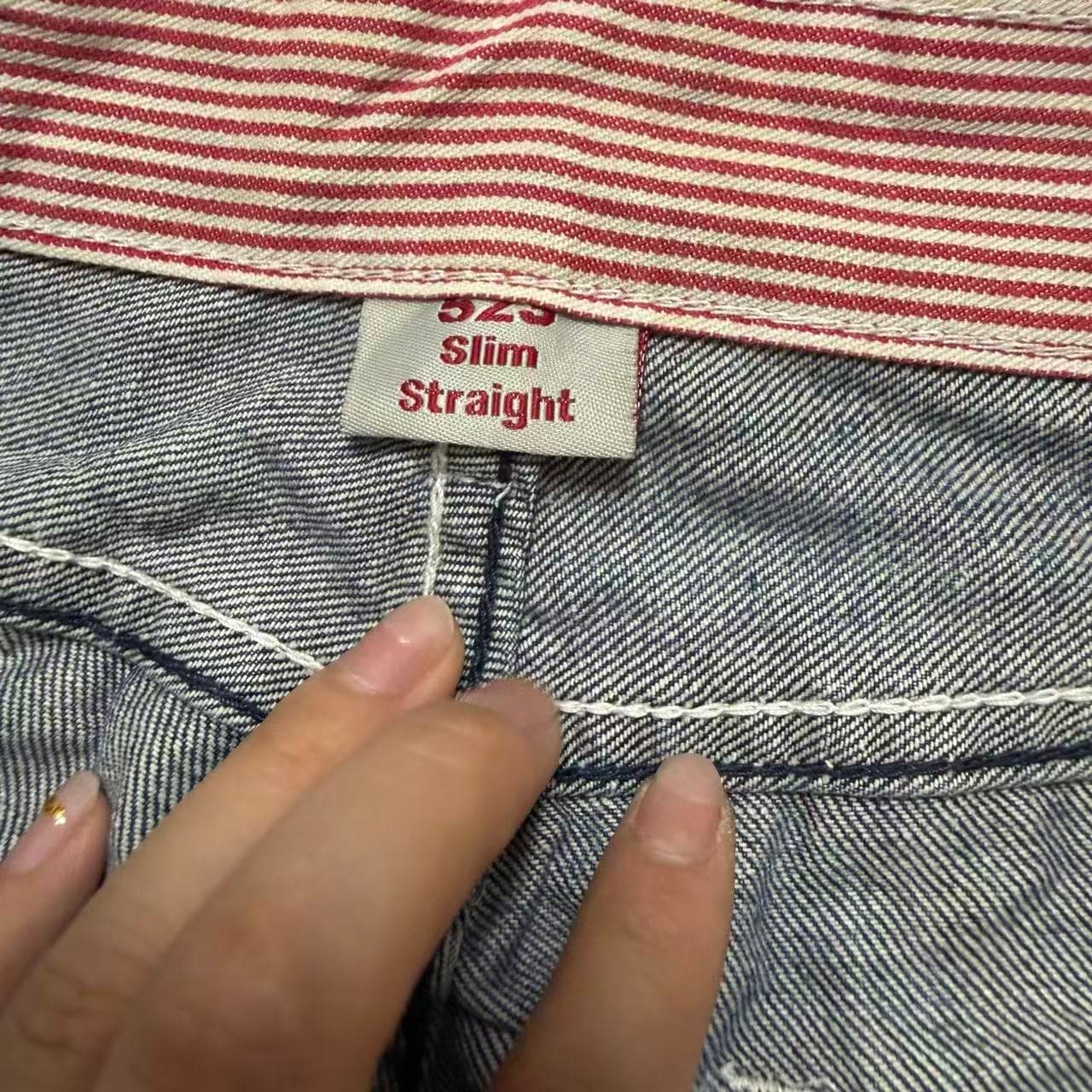 Lee Slim Straight Distressed Denim Jeans — photo 3 of 10