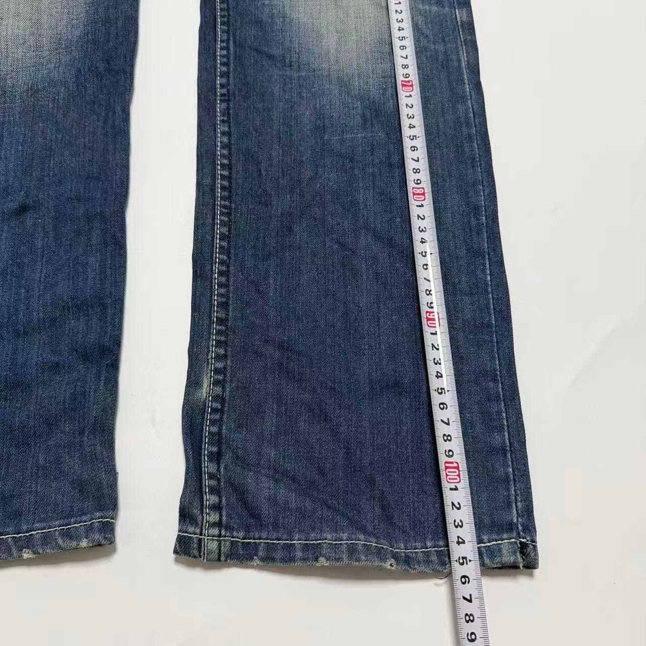 Lee Slim Straight Distressed Denim Jeans — photo 7 of 10