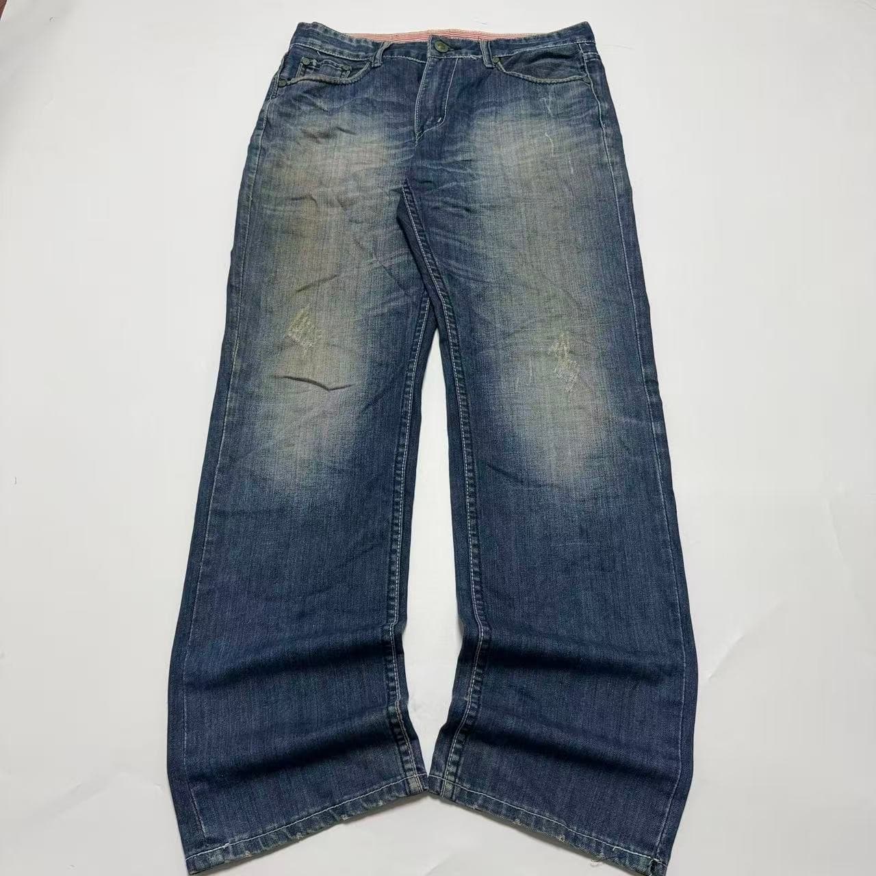 Lee Slim Straight Distressed Denim Jeans — photo 1 of 10