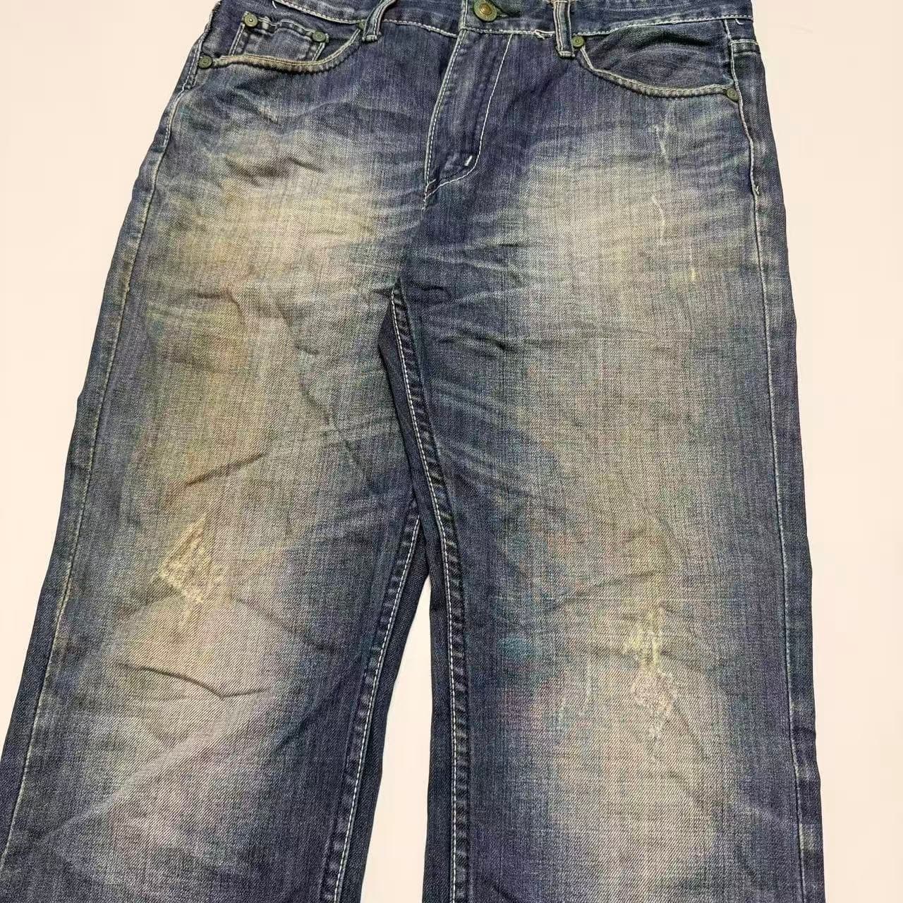 Lee Slim Straight Distressed Denim Jeans — photo 8 of 10