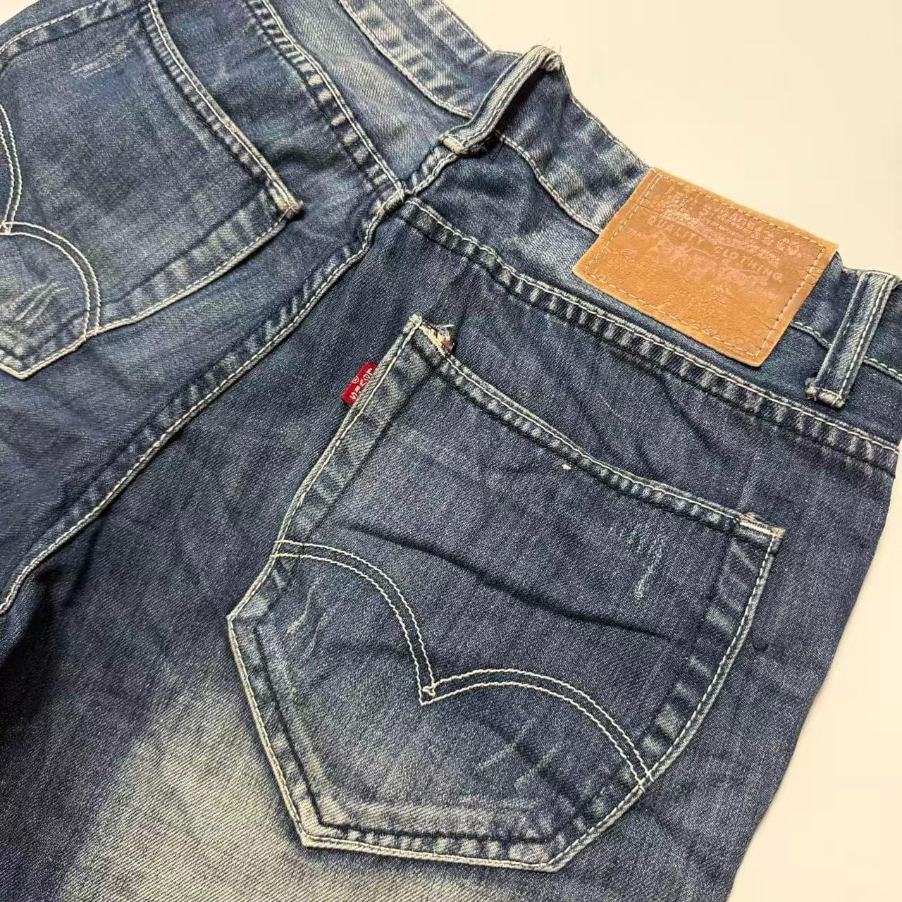 Lee Slim Straight Distressed Denim Jeans — photo 10 of 10