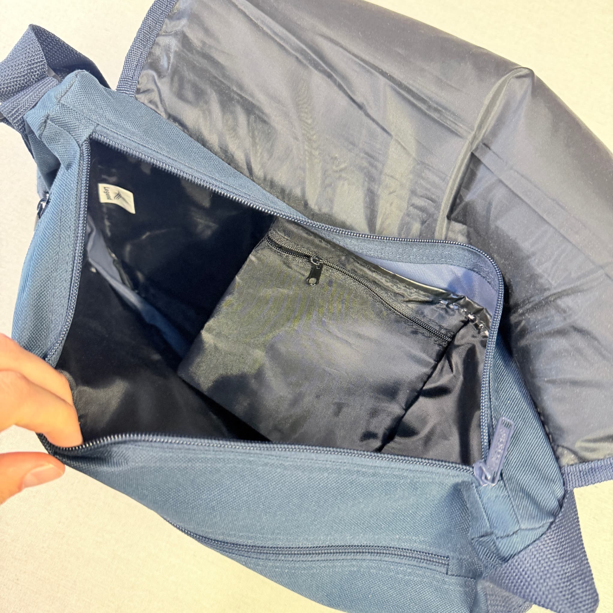 Legend Messenger Bag Navy Blue With Light Blue Accent Shoulder Bag — photo 5 of 8