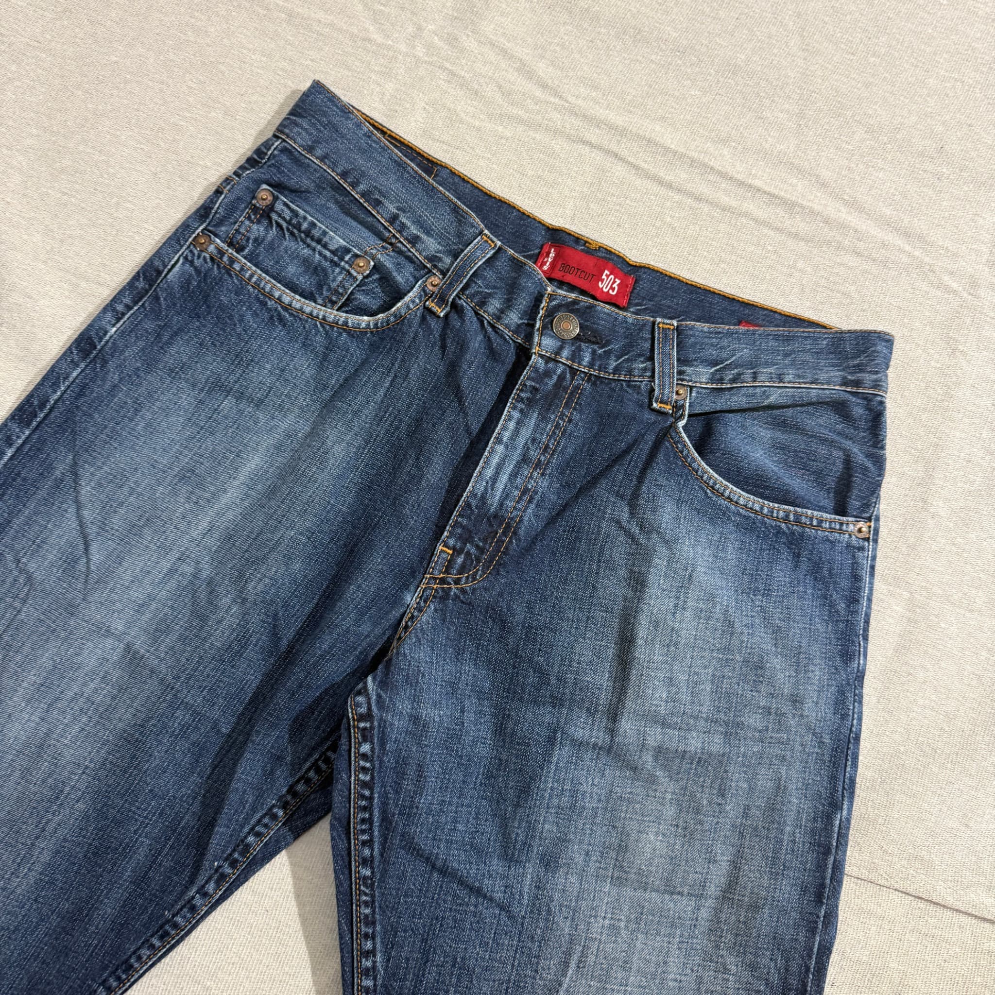 Levi's 503 Bootcut Jeans Blue Men's Size 32 — photo 4 of 8