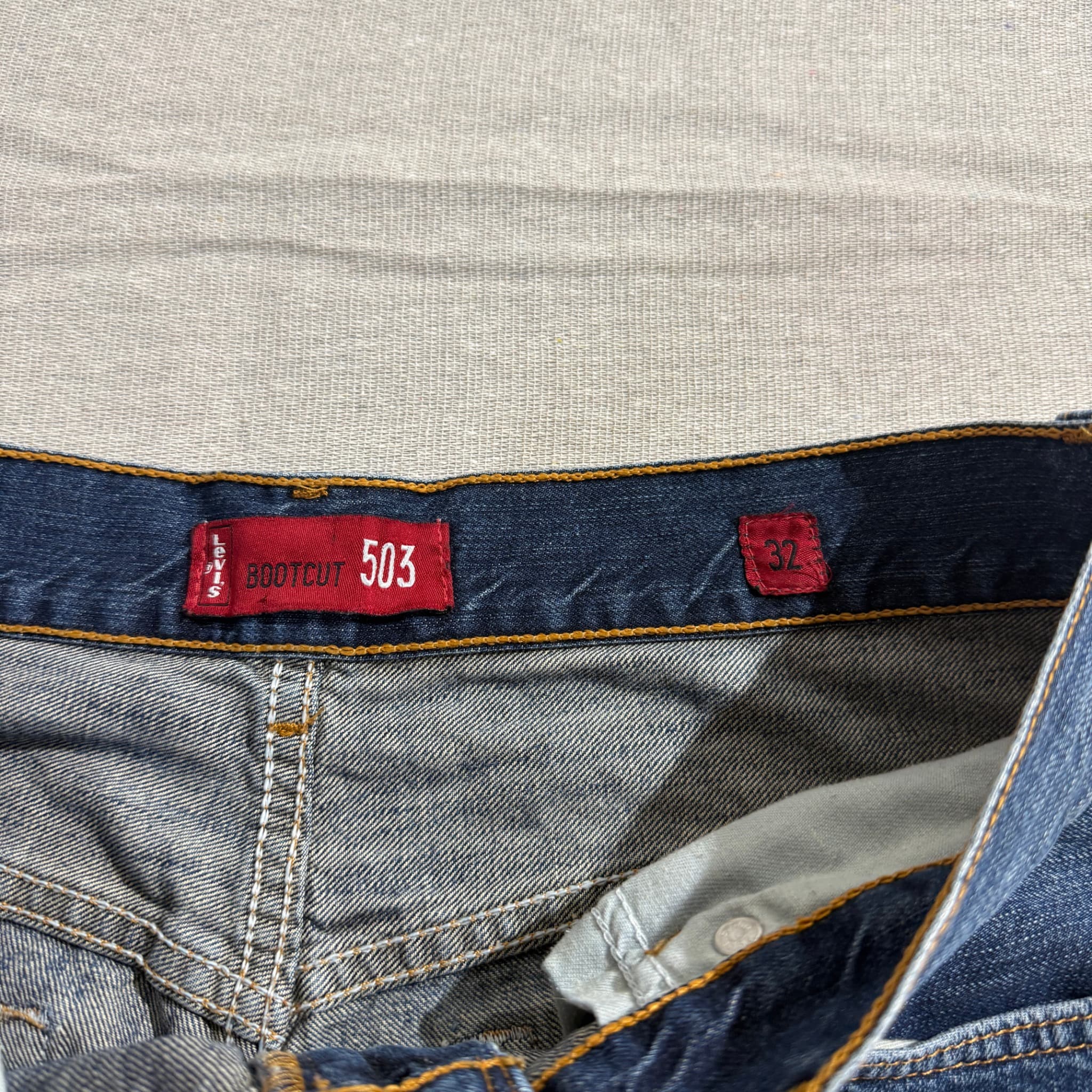 Levi's 503 Bootcut Jeans Blue Men's Size 32 — photo 5 of 8