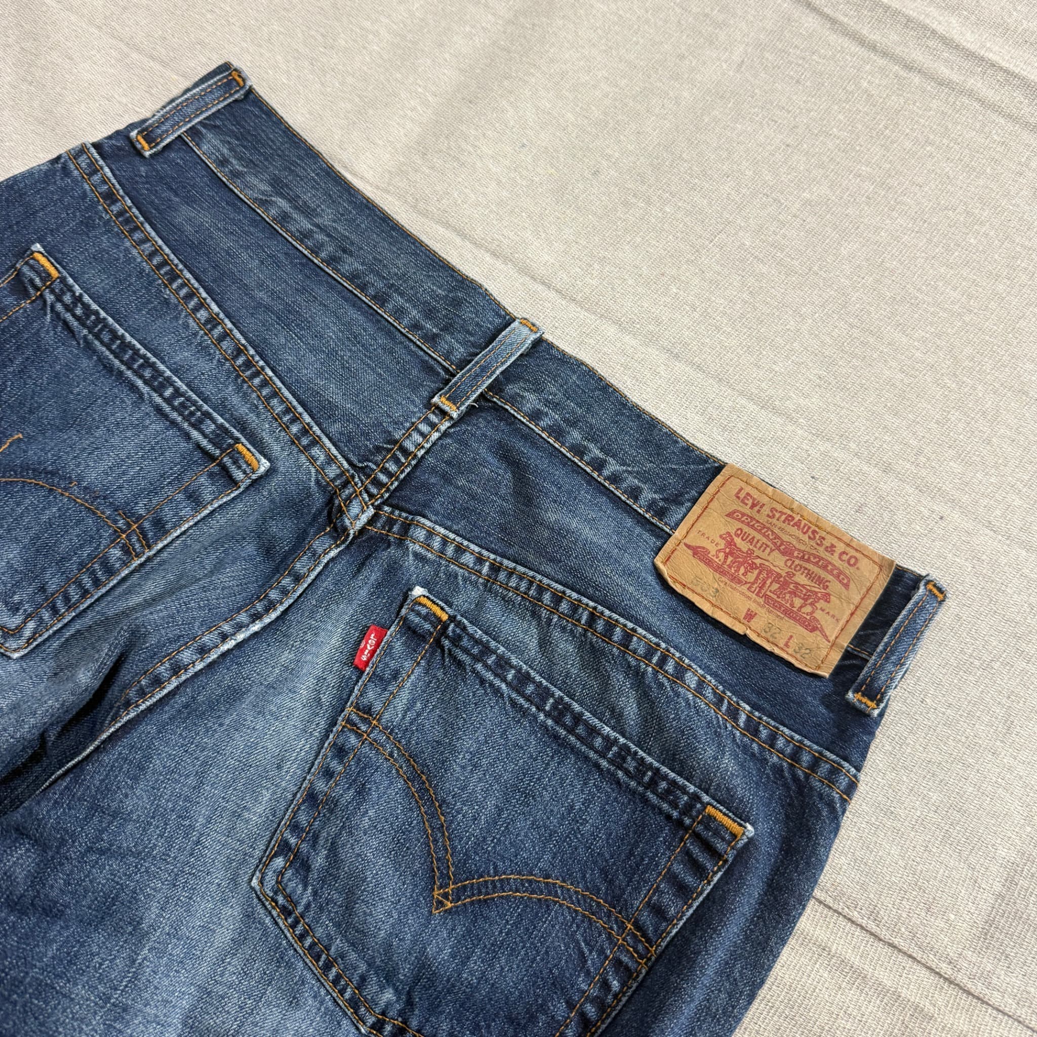 Levi's 503 Bootcut Jeans Blue Men's Size 32 — photo 6 of 8