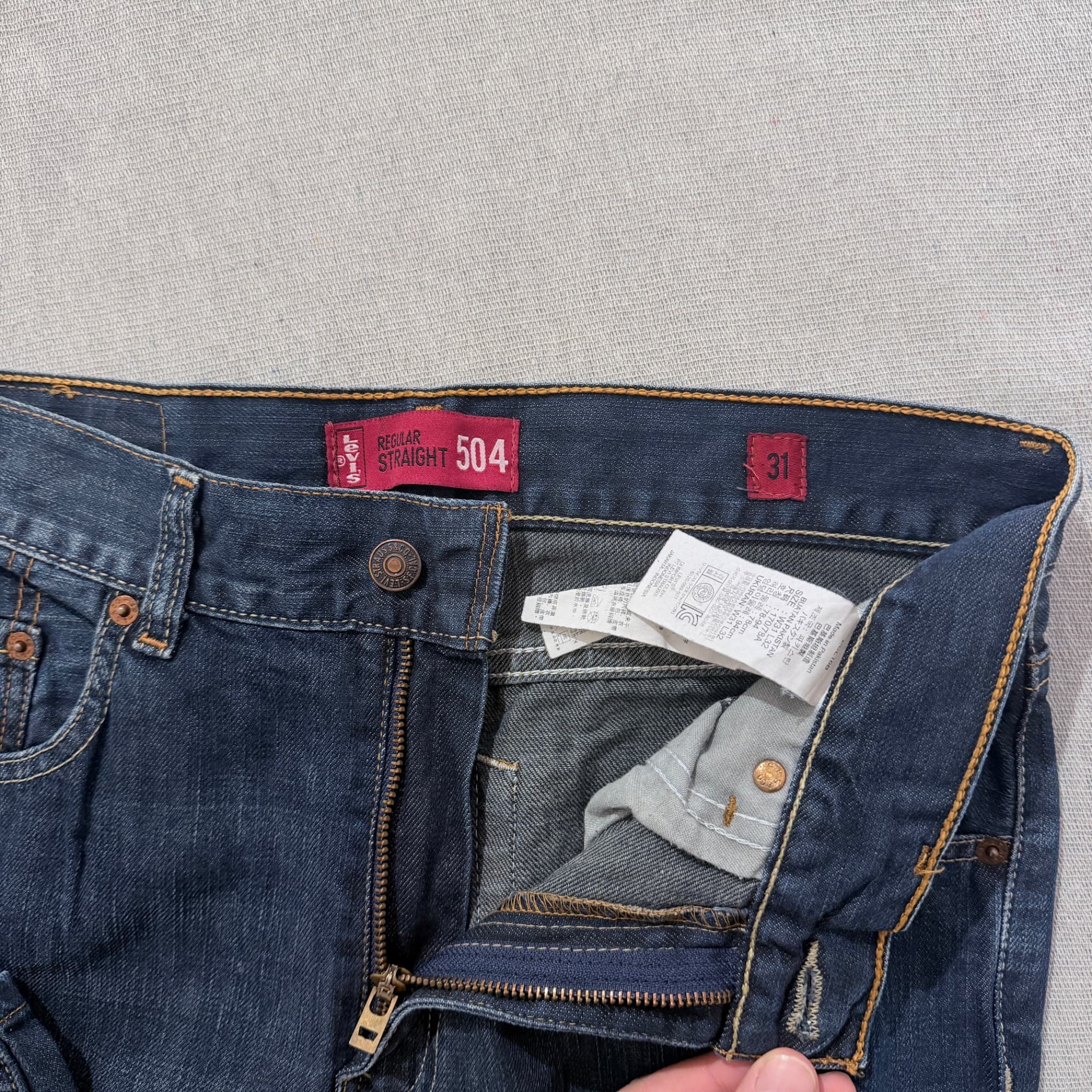 Levi's 504 Regular Straight Jeans Blue W31 L32 — photo 4 of 8