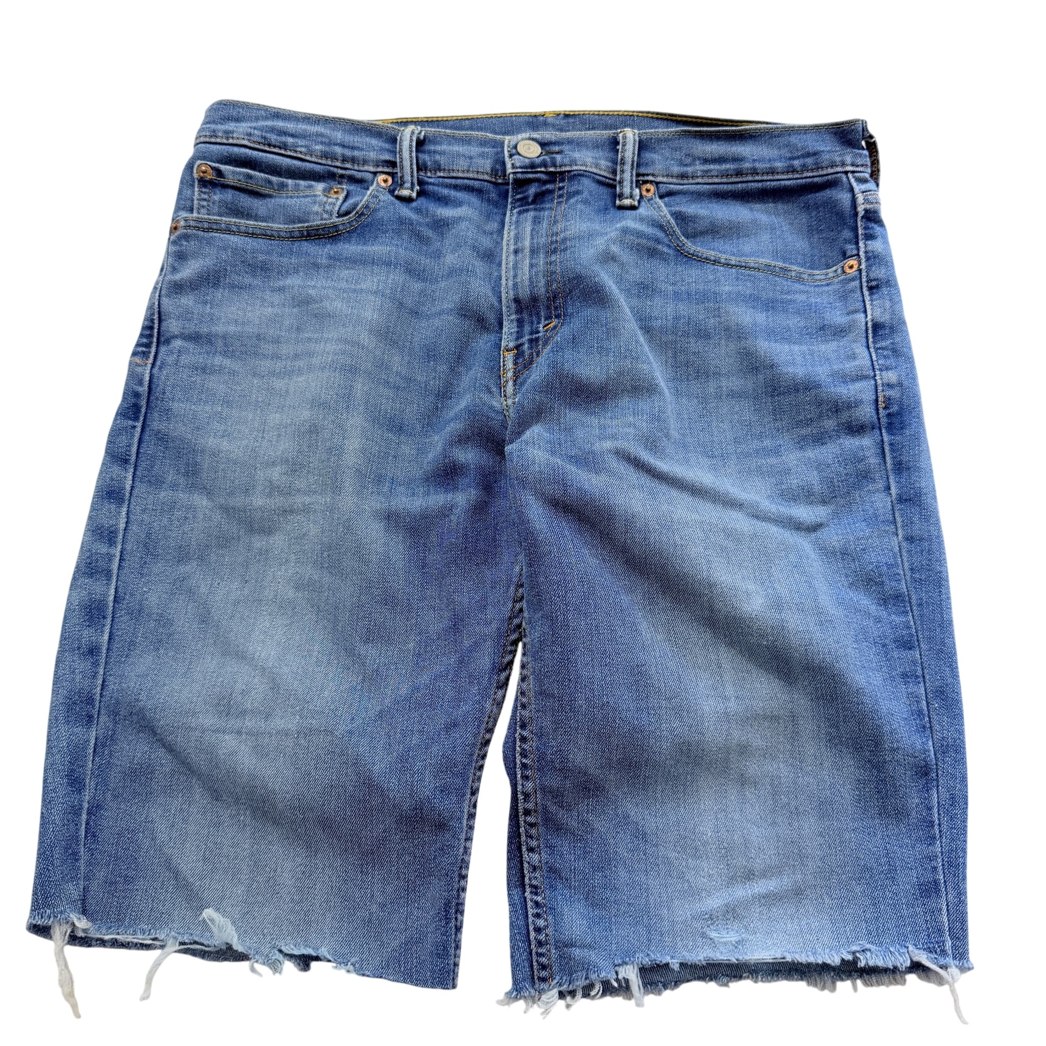 Levi's 511 Men's Cut-Off Denim Shorts Blue Raw Hem Size W36 — photo 1 of 7