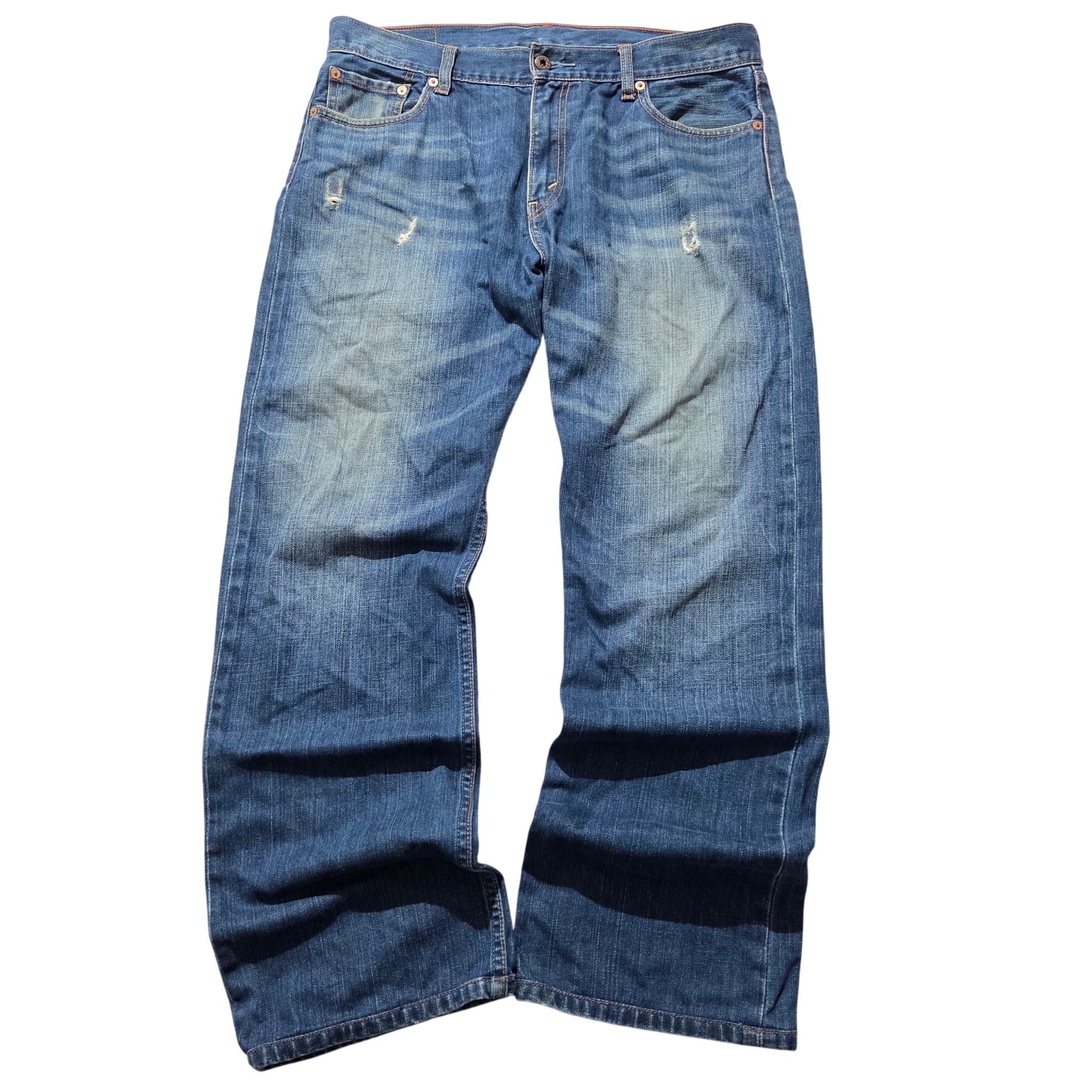 Levi's 523 Distressed Blue Denim Jeans Men's 34x34 — photo 1 of 8