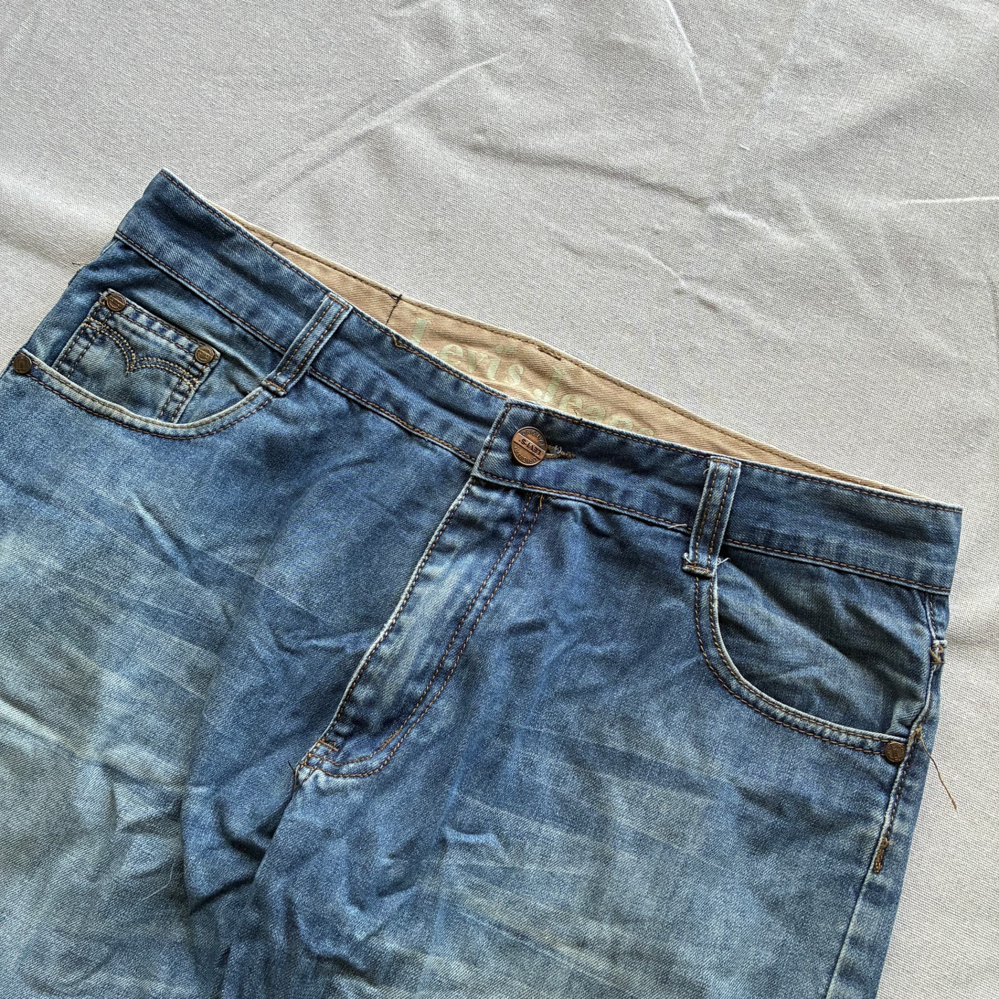Levi's Men's Acid Wash Denim Shorts Blue Size 88cm — photo 3 of 7