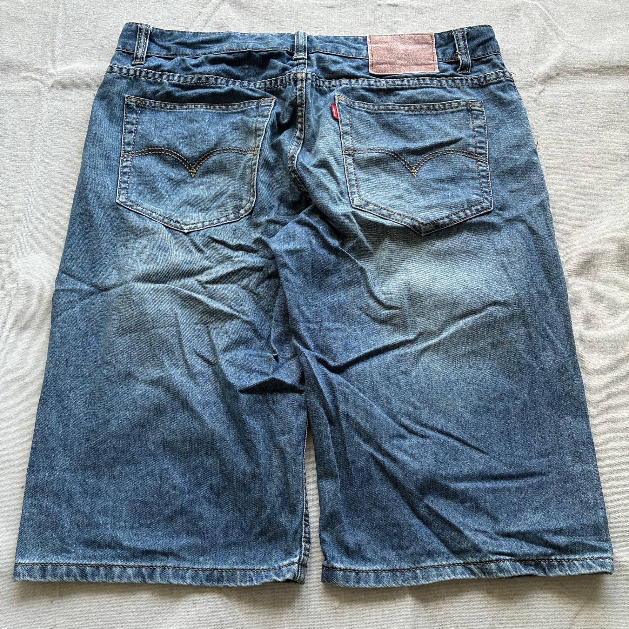 Levi's Men's Acid Wash Denim Shorts Blue Size 88cm — photo 4 of 7