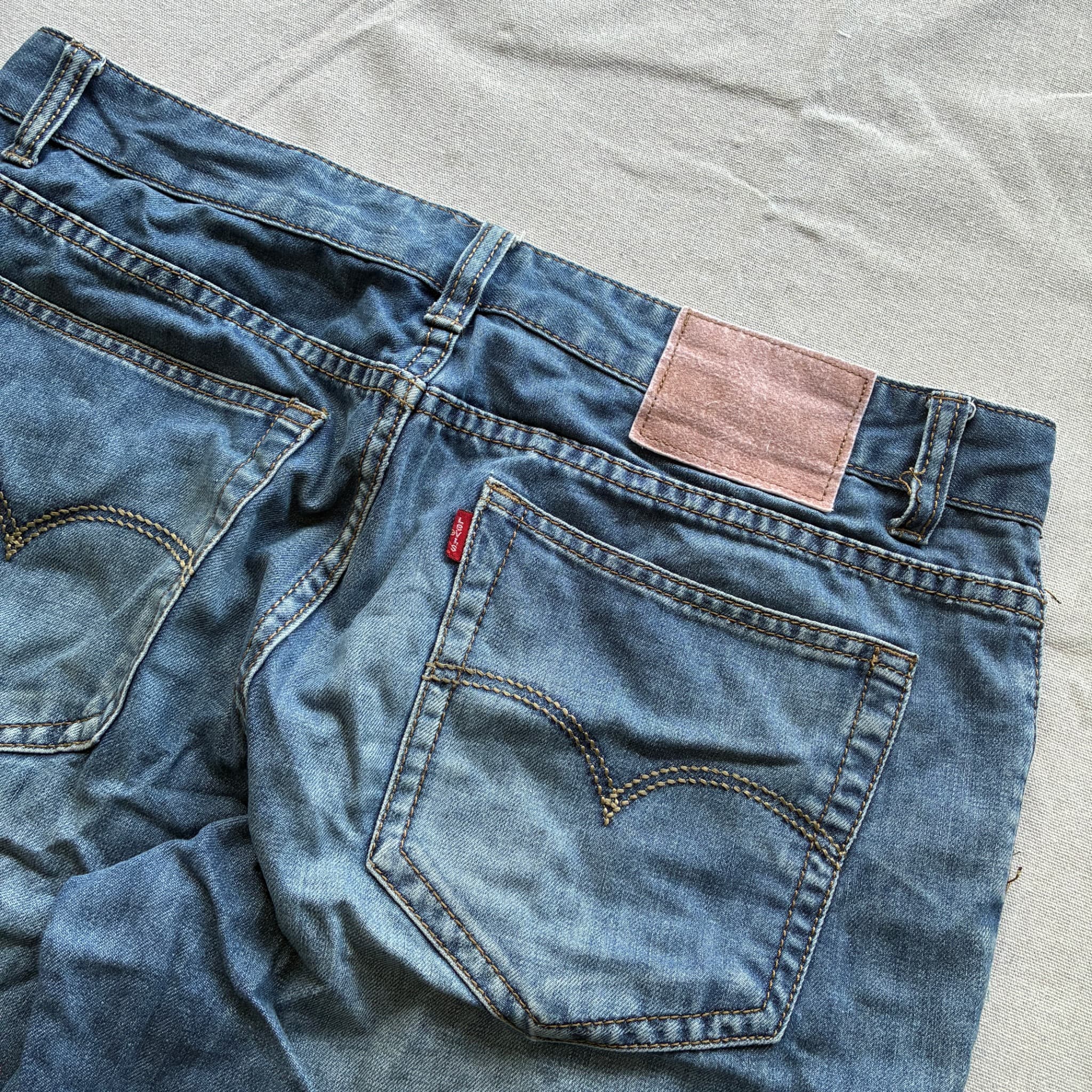 Levi's Men's Acid Wash Denim Shorts Blue Size 88cm — photo 5 of 7