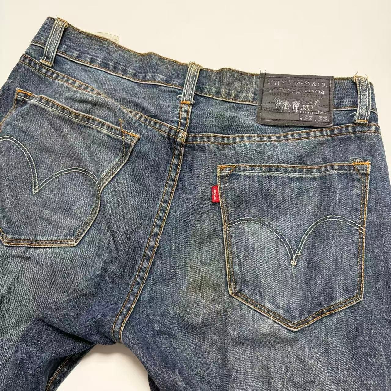 Levi's Men's Distressed Blue Denim Jeans W32 L33 — photo 3 of 10