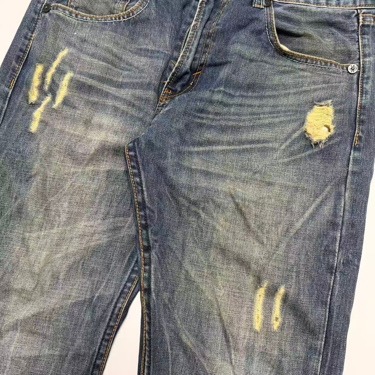 Levi's Men's Distressed Blue Denim Jeans W32 L33 — photo 7 of 10