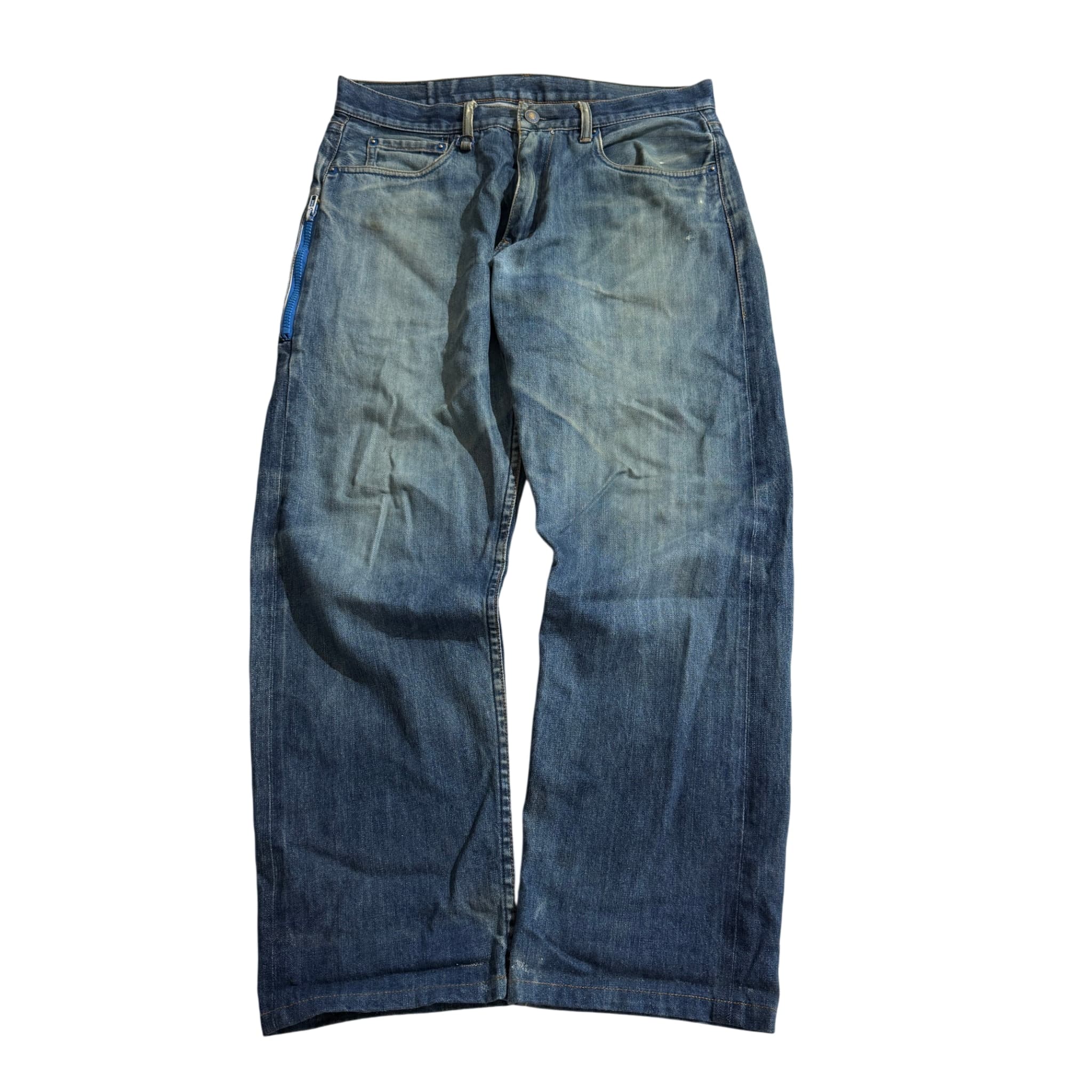 Levi's x Levi's Ferrom Blue Denim Jeans With Side Zip — photo 1 of 7
