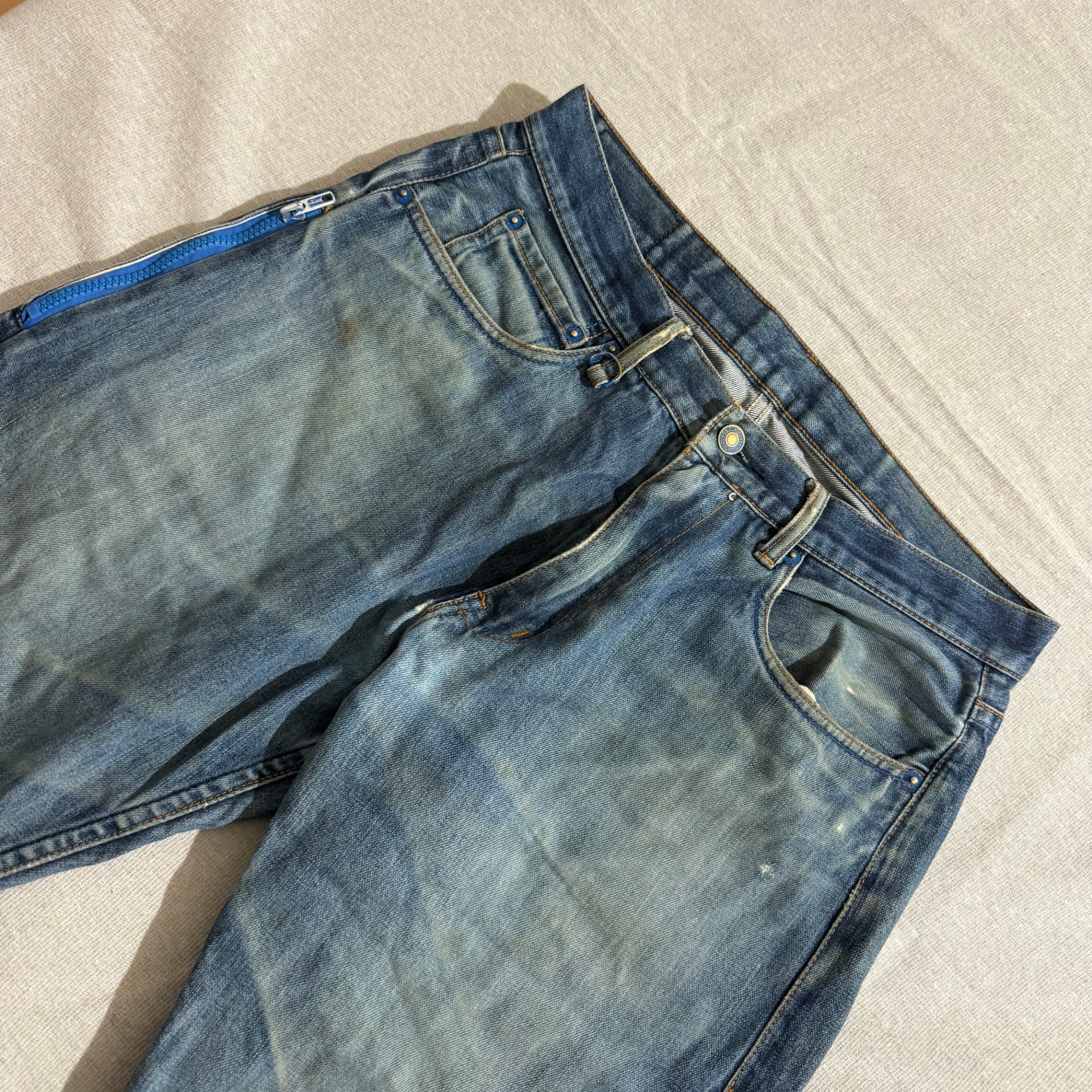 Levi's x Levi's Ferrom Blue Denim Jeans With Side Zip — photo 3 of 7