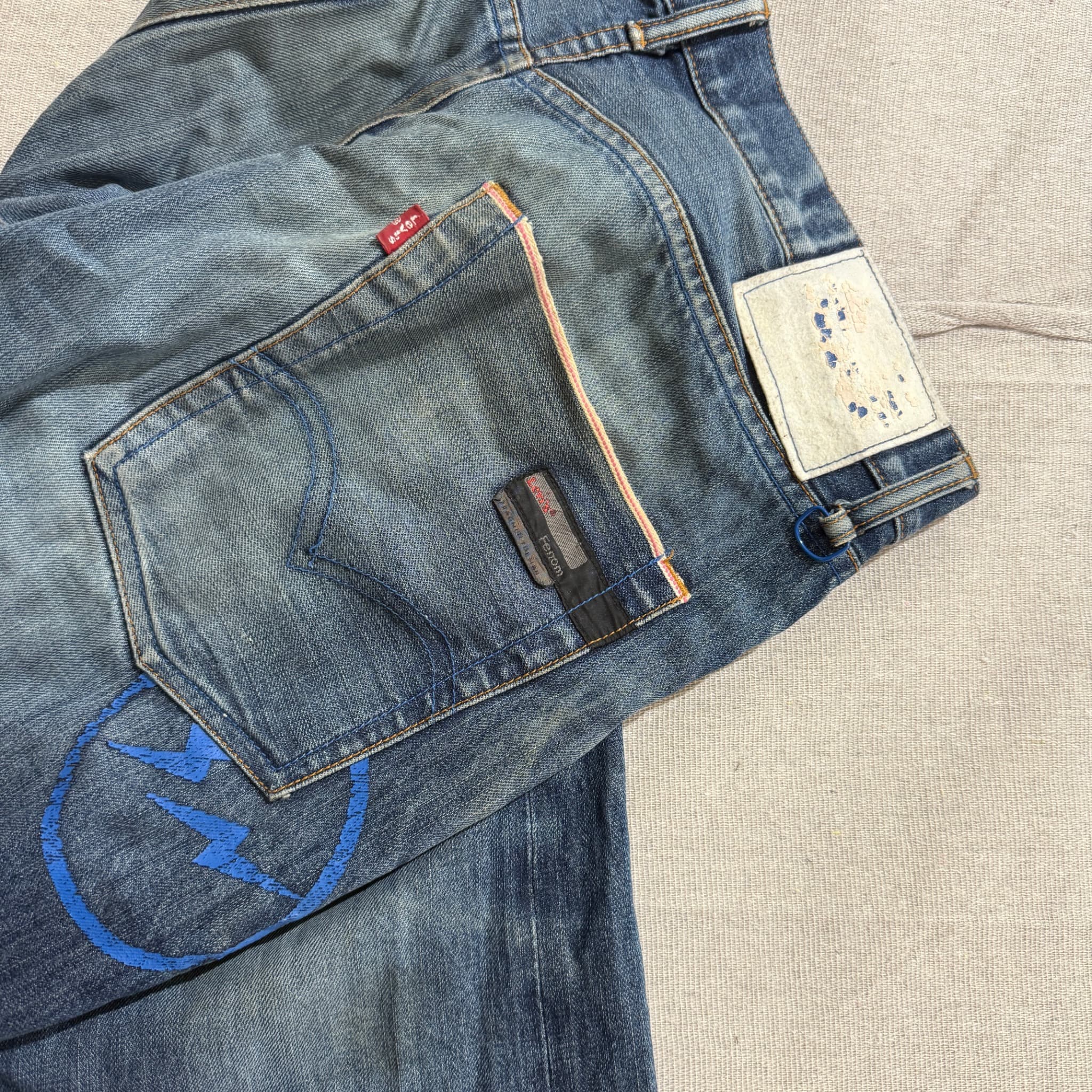 Levi's x Levi's Ferrom Blue Denim Jeans With Side Zip — photo 5 of 7