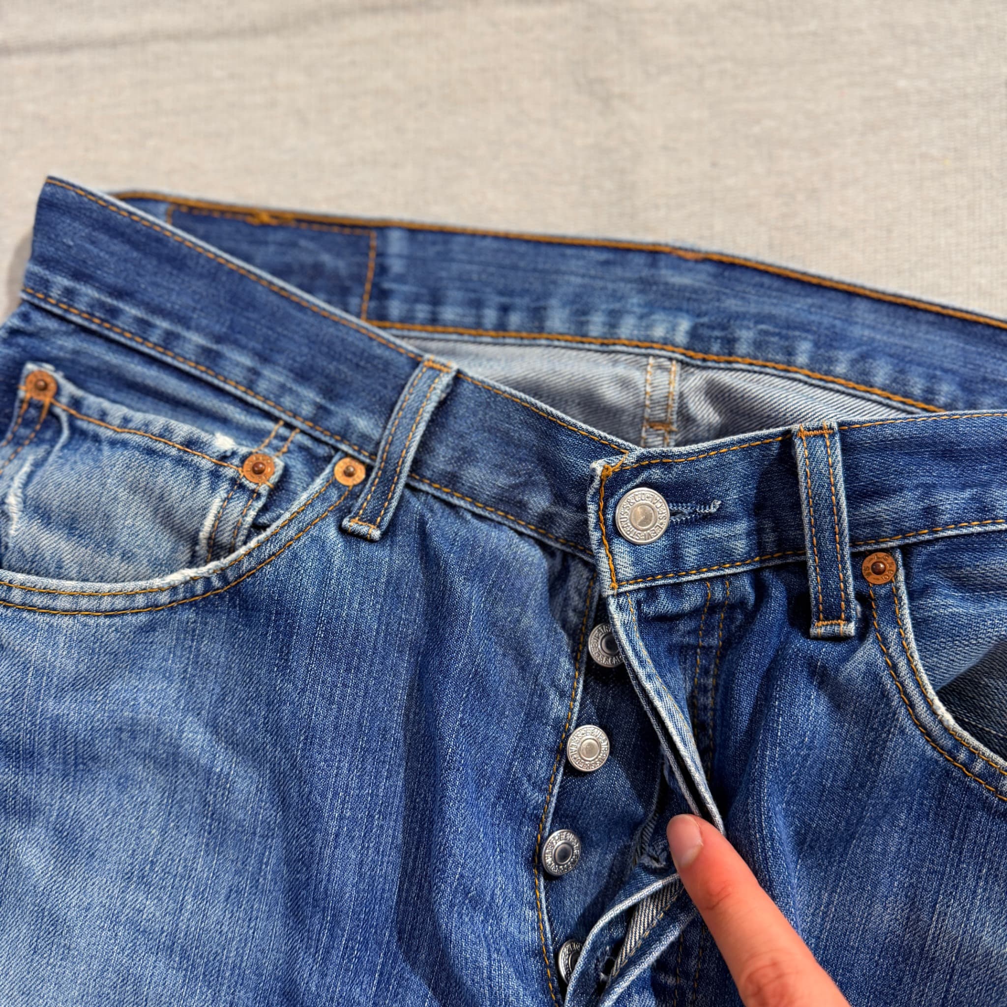 Levi Strauss & Co. 501 Original Fit Button Fly Jeans — photo 6 of 10