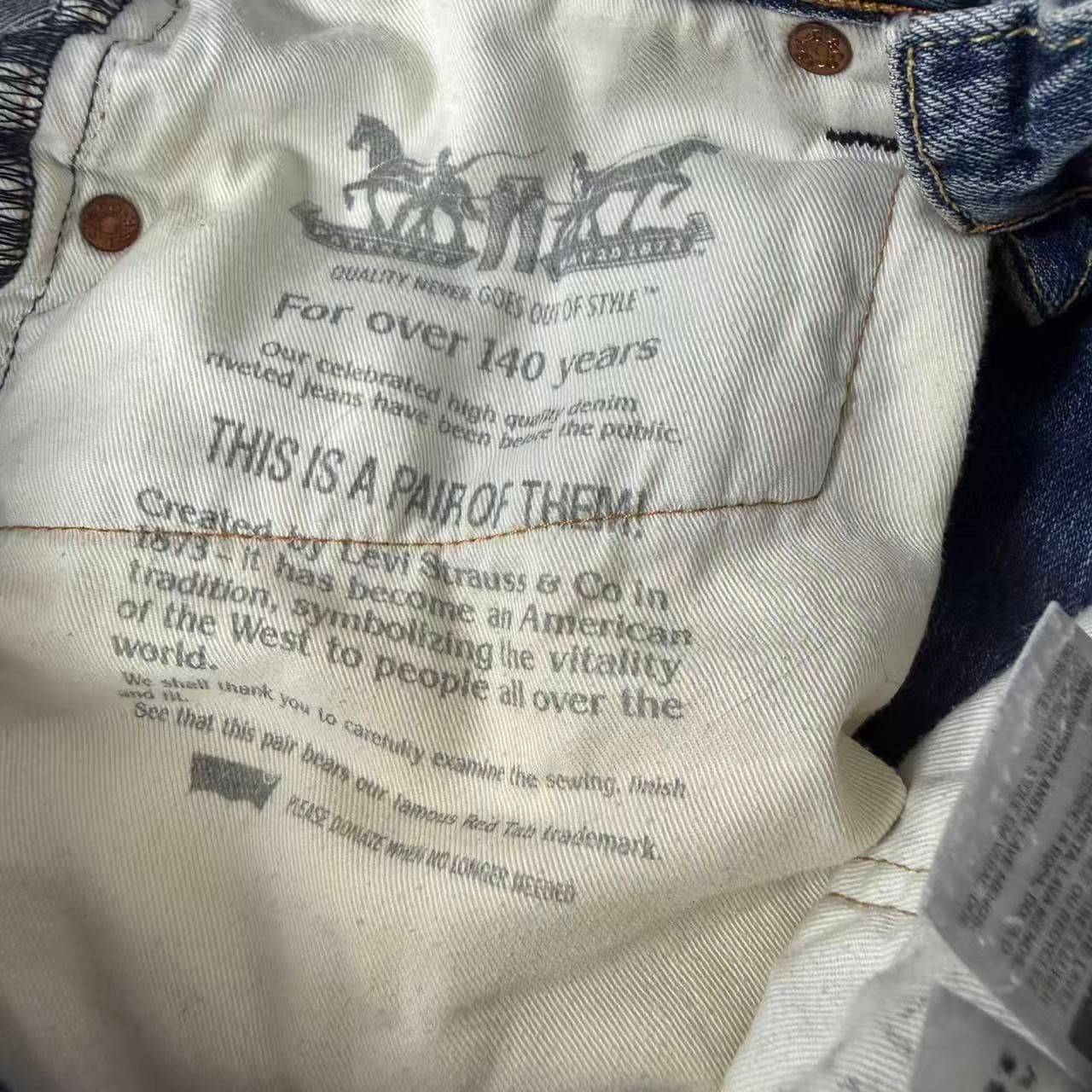 Levi Strauss & Co. 501 Original Fit Jeans Blue Denim W30 L33 — photo 4 of 11