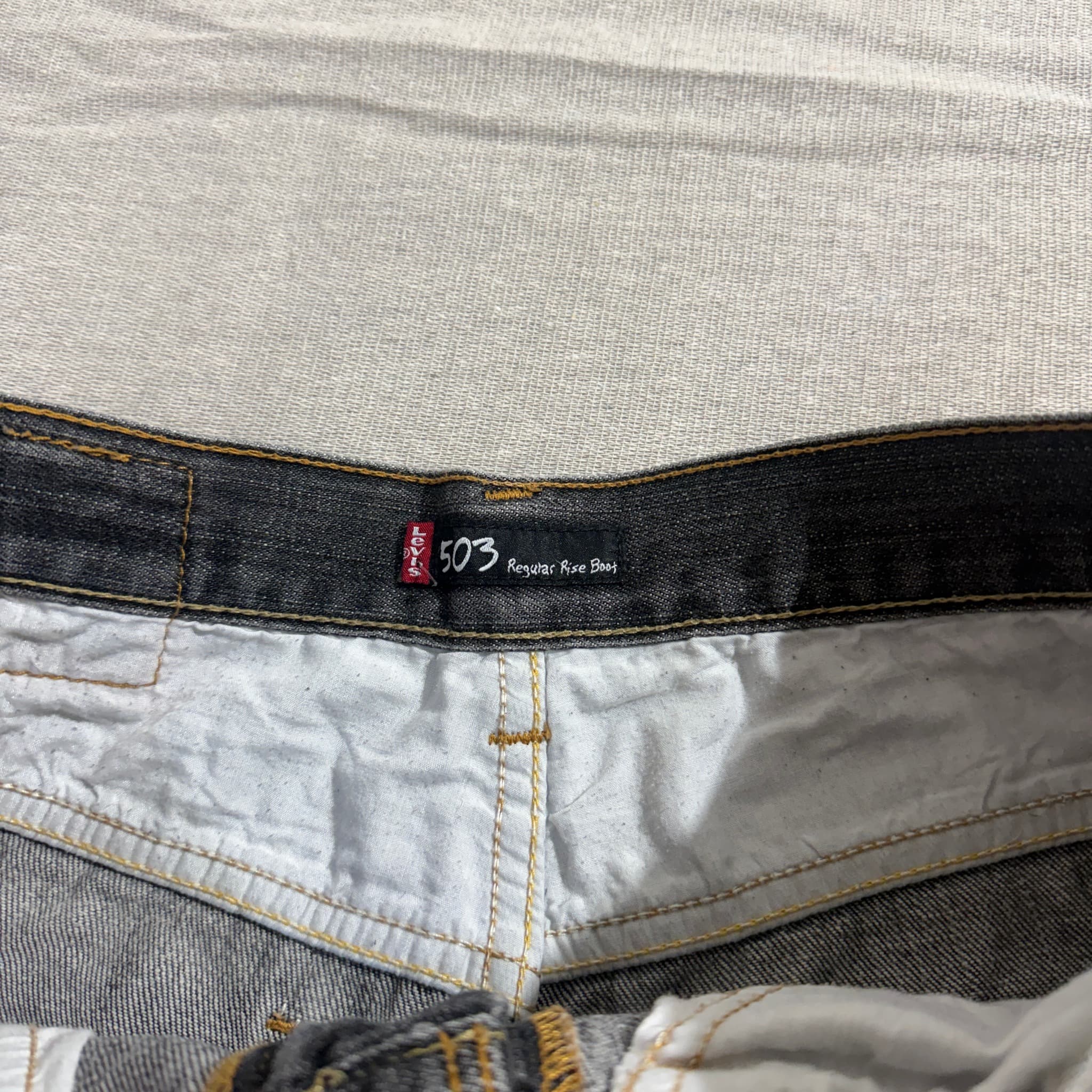 Levi Strauss & Co. 503 Regular Rise Bootcut Jeans Grey W32 L32 — photo 4 of 8