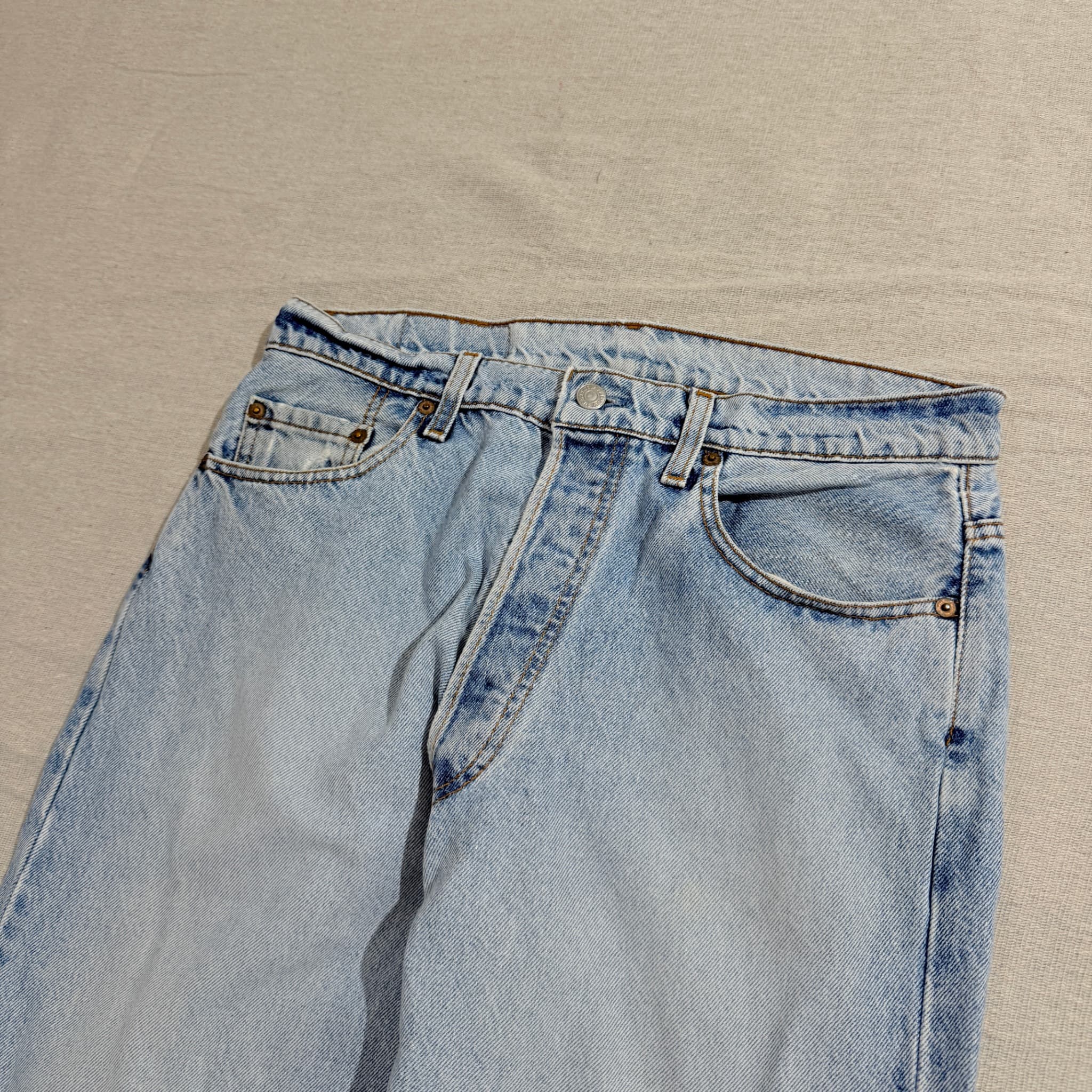 Levi Strauss & Co. 505 Original Fit Light Wash Denim Jeans — photo 3 of 7