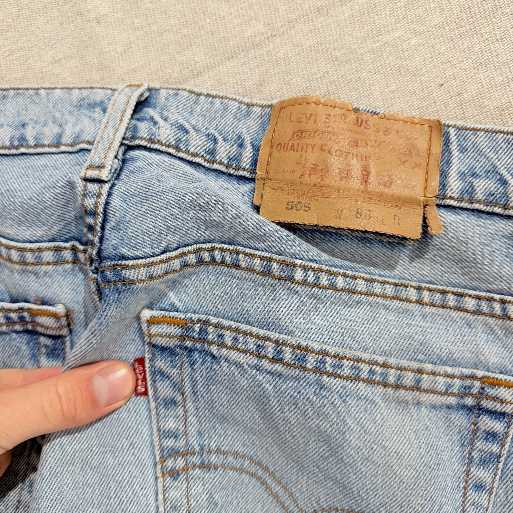 Levi Strauss & Co. 505 Original Fit Light Wash Denim Jeans — photo 6 of 7