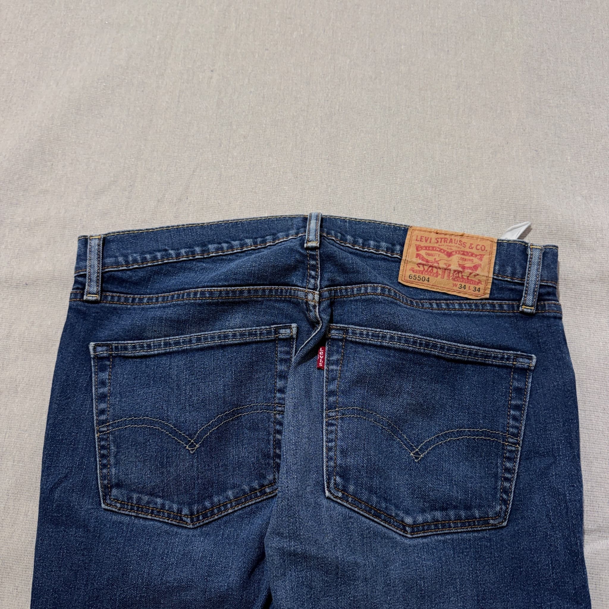 Levi Strauss & Co. 505 Regular Fit Blue Denim Jeans Size W34 L34 — photo 7 of 8