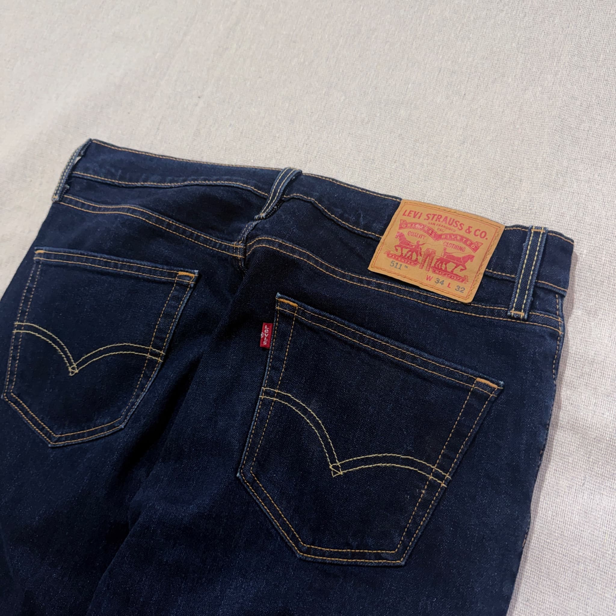 Levi Strauss & Co. 511 Slim Fit Dark Wash Denim Jeans W34 L32 — photo 6 of 8
