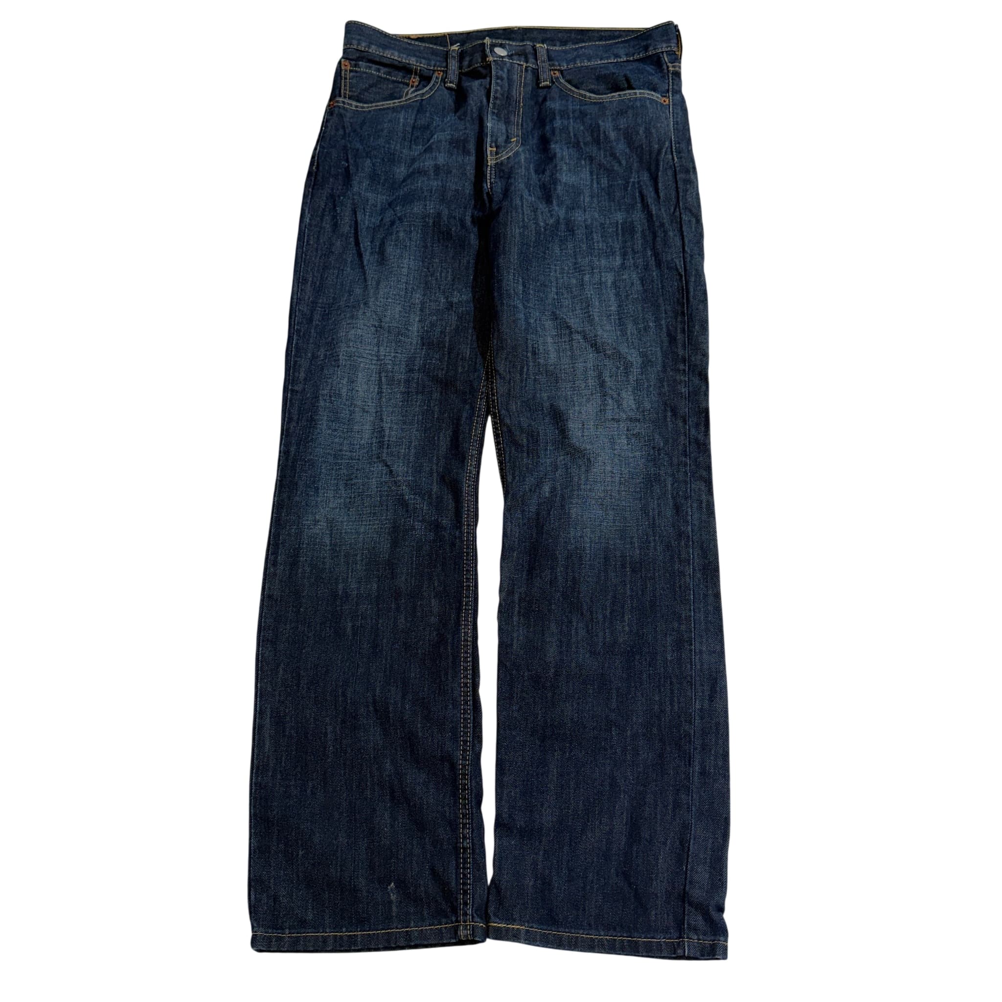 Levi Strauss & Co. 516 Regular Fit Jeans Dark Blue Denim Men's W32 L30 — photo 1 of 7