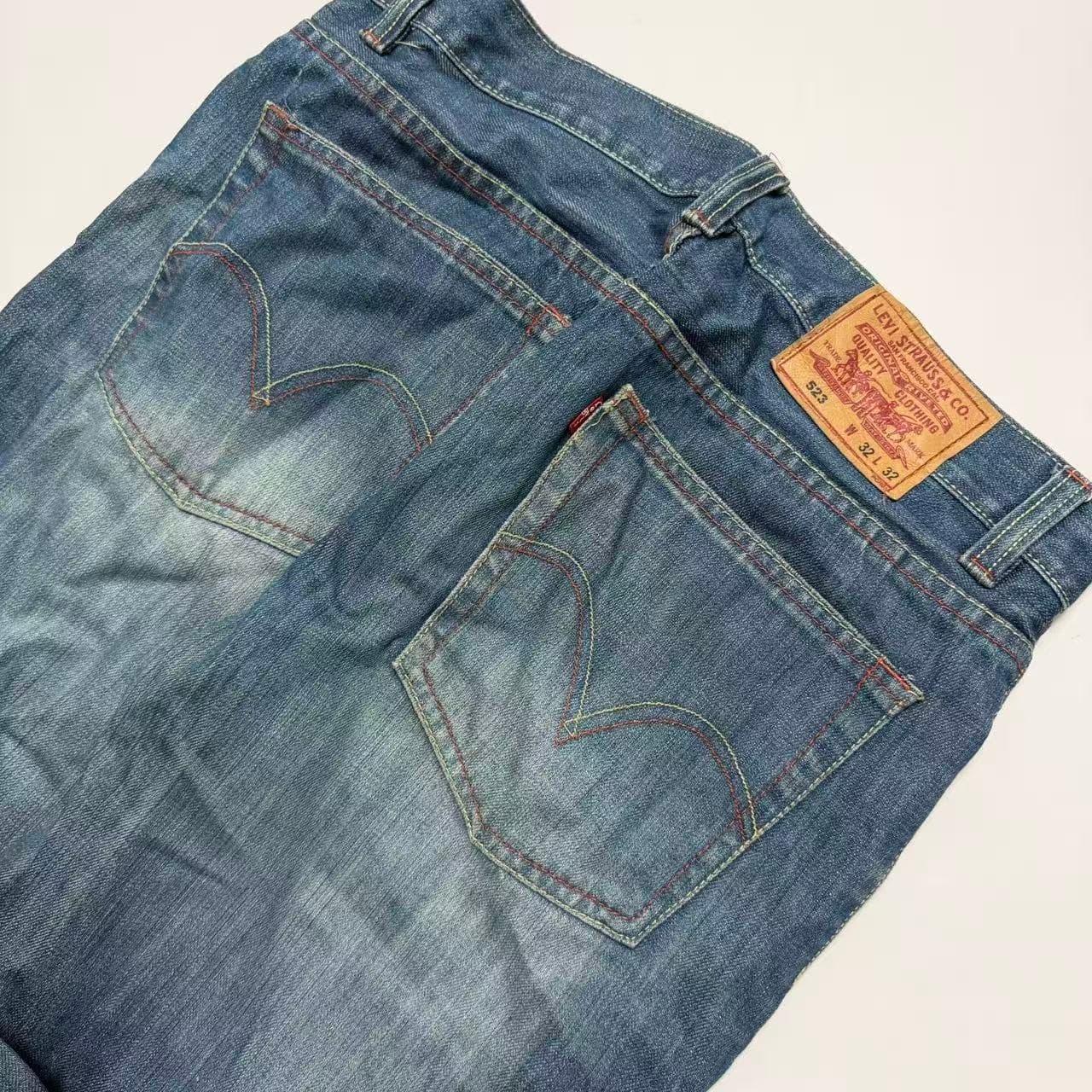 LEVI STRAUSS & CO. 523 Blue Denim Jeans Men's Size 32 — photo 6 of 10