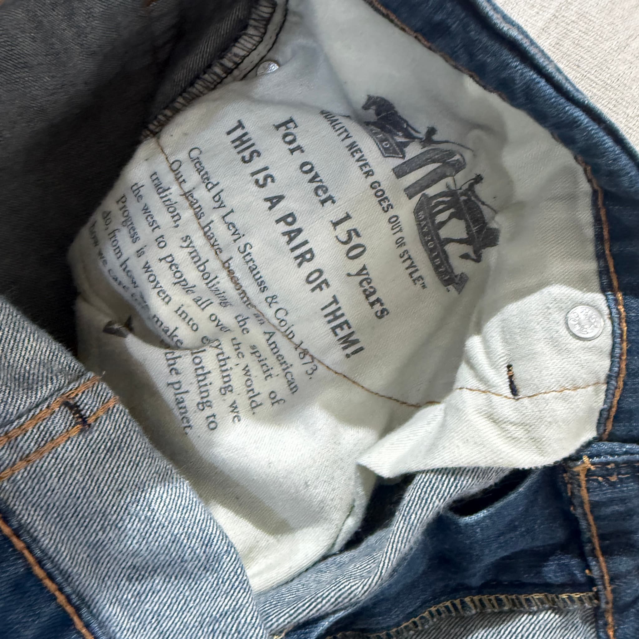 Levi Strauss & Co. 559 Relaxed Straight Fit Jeans Blue — photo 7 of 9