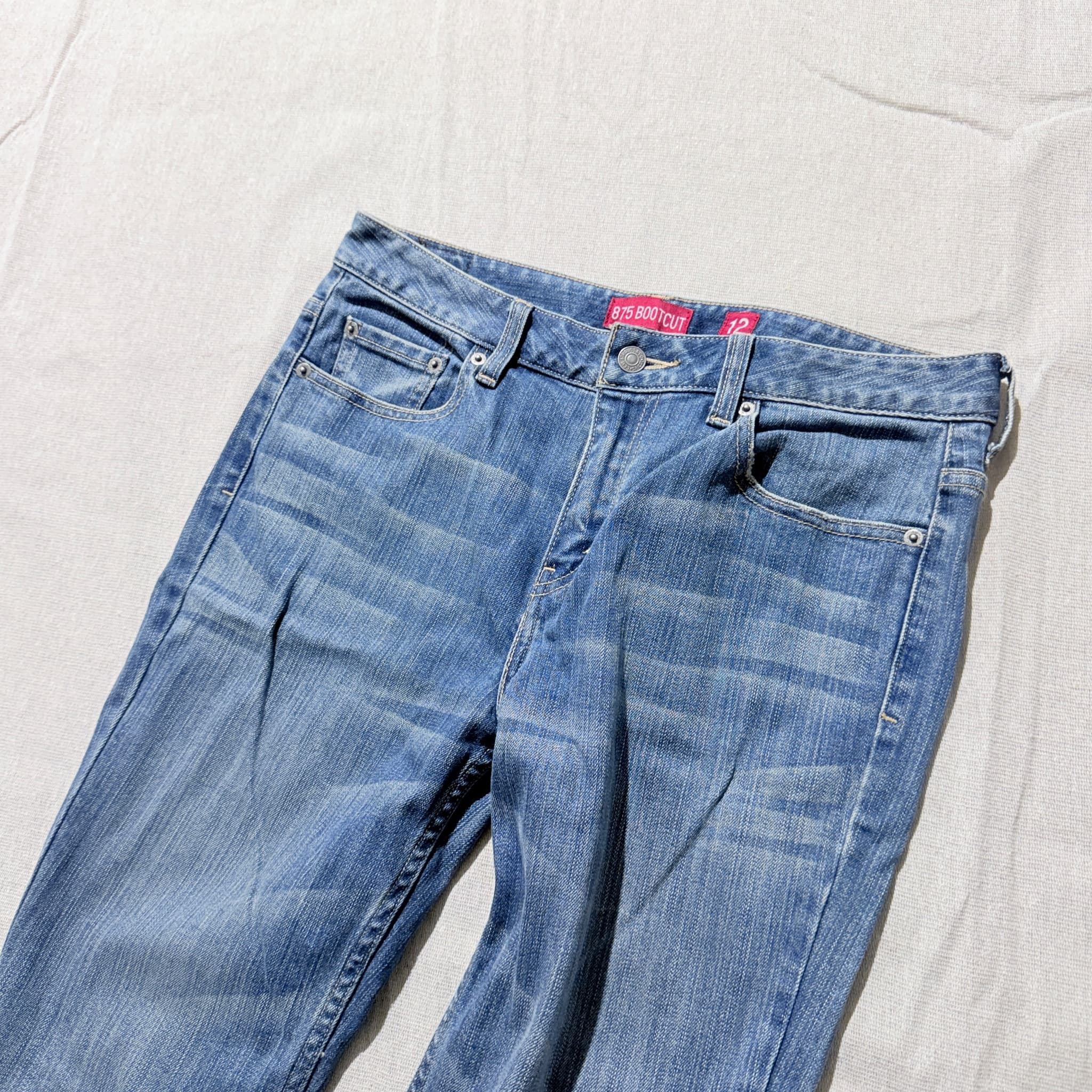 Levi Strauss & Co. 875 Bootcut Blue Denim Jeans Women's Size 12 — photo 3 of 7