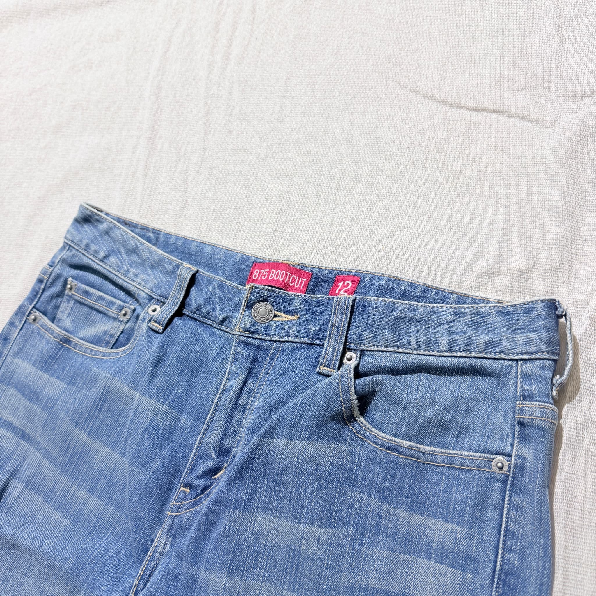 Levi Strauss & Co. 875 Bootcut Blue Denim Jeans Women's Size 12 — photo 4 of 7