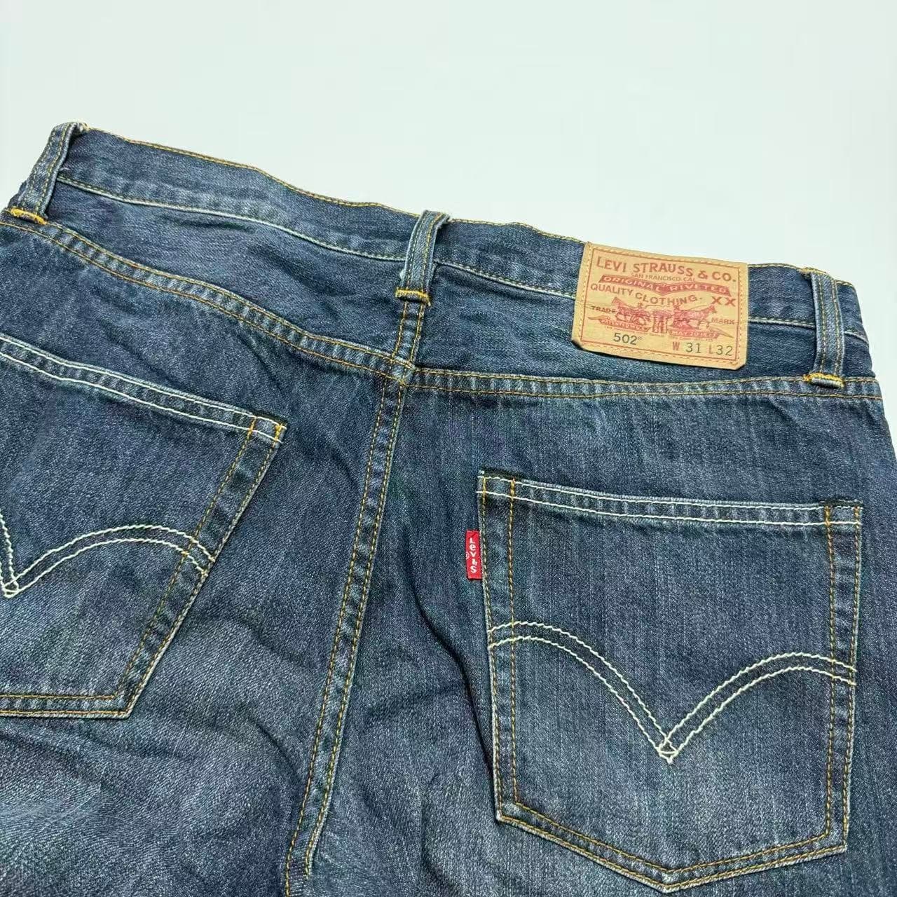 Levi Strauss & Co. Dark Blue Denim Jeans — photo 8 of 9
