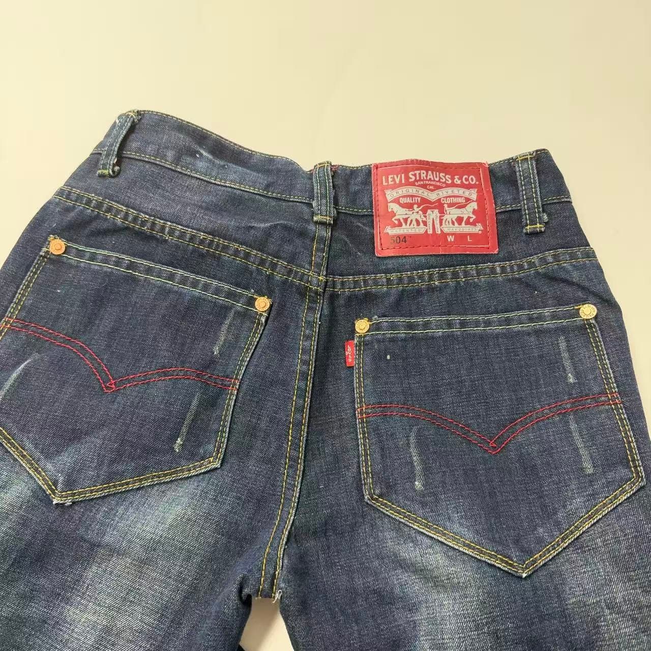 Levi Strauss & Co Dark Wash Distressed Denim Jeans — photo 2 of 11