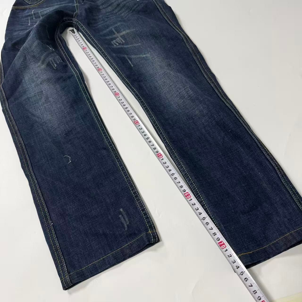 Levi Strauss & Co Dark Wash Distressed Denim Jeans — photo 7 of 11